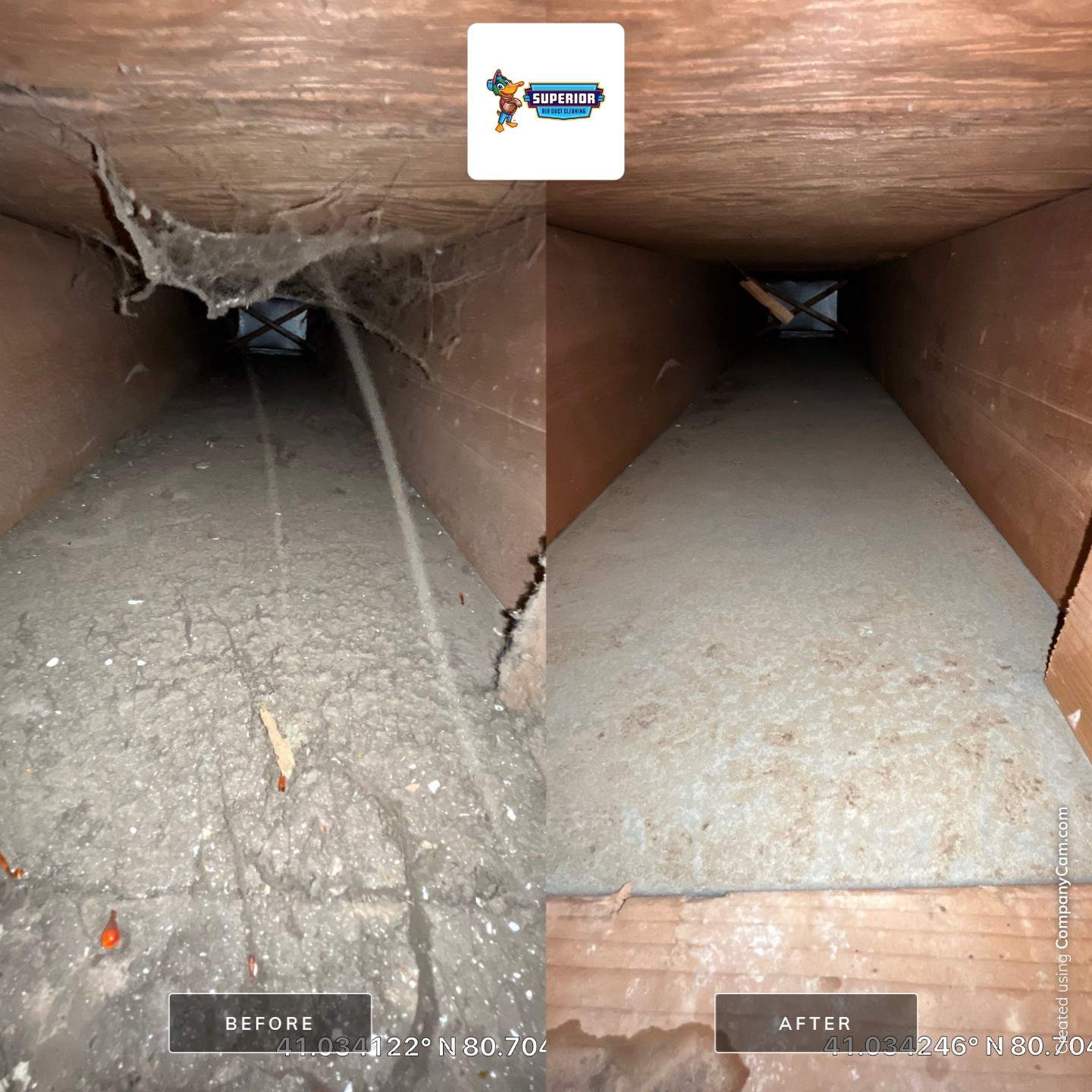 Air Duct Cleaning With a Vacuum Truck in Youngstown, OH by Superior Air Duct Cleaning