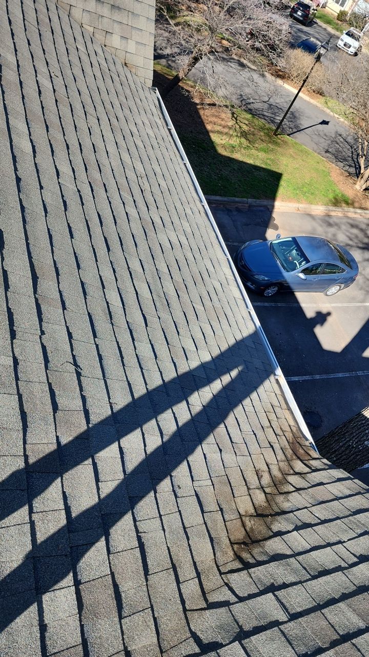 Gutter Cleaning using water by Power Wash Masters LLC