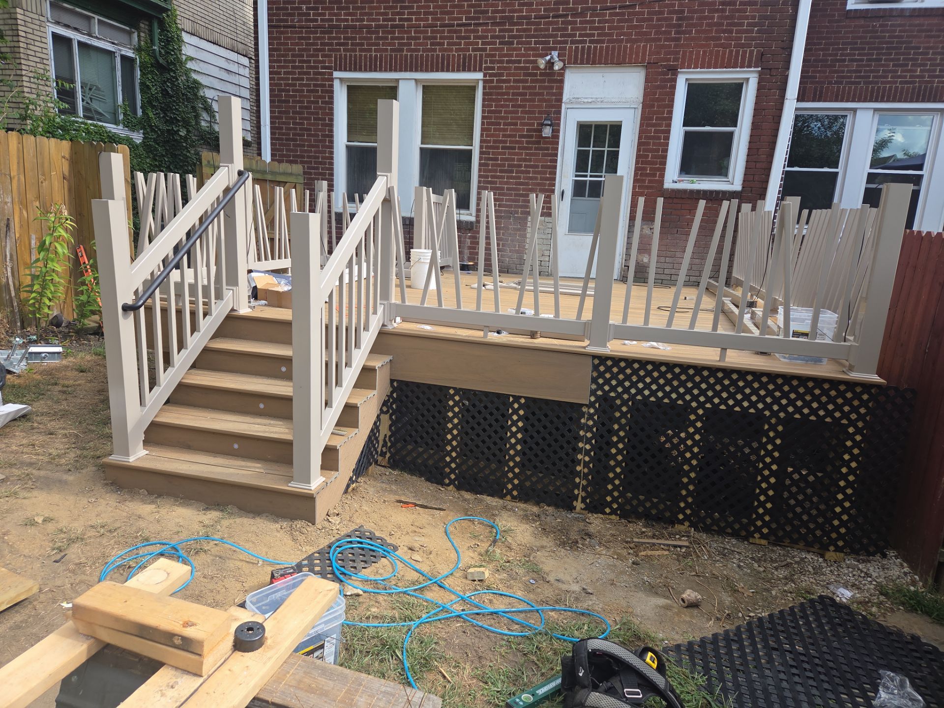 Deck build  by Cousins Roofing Siding & Decks