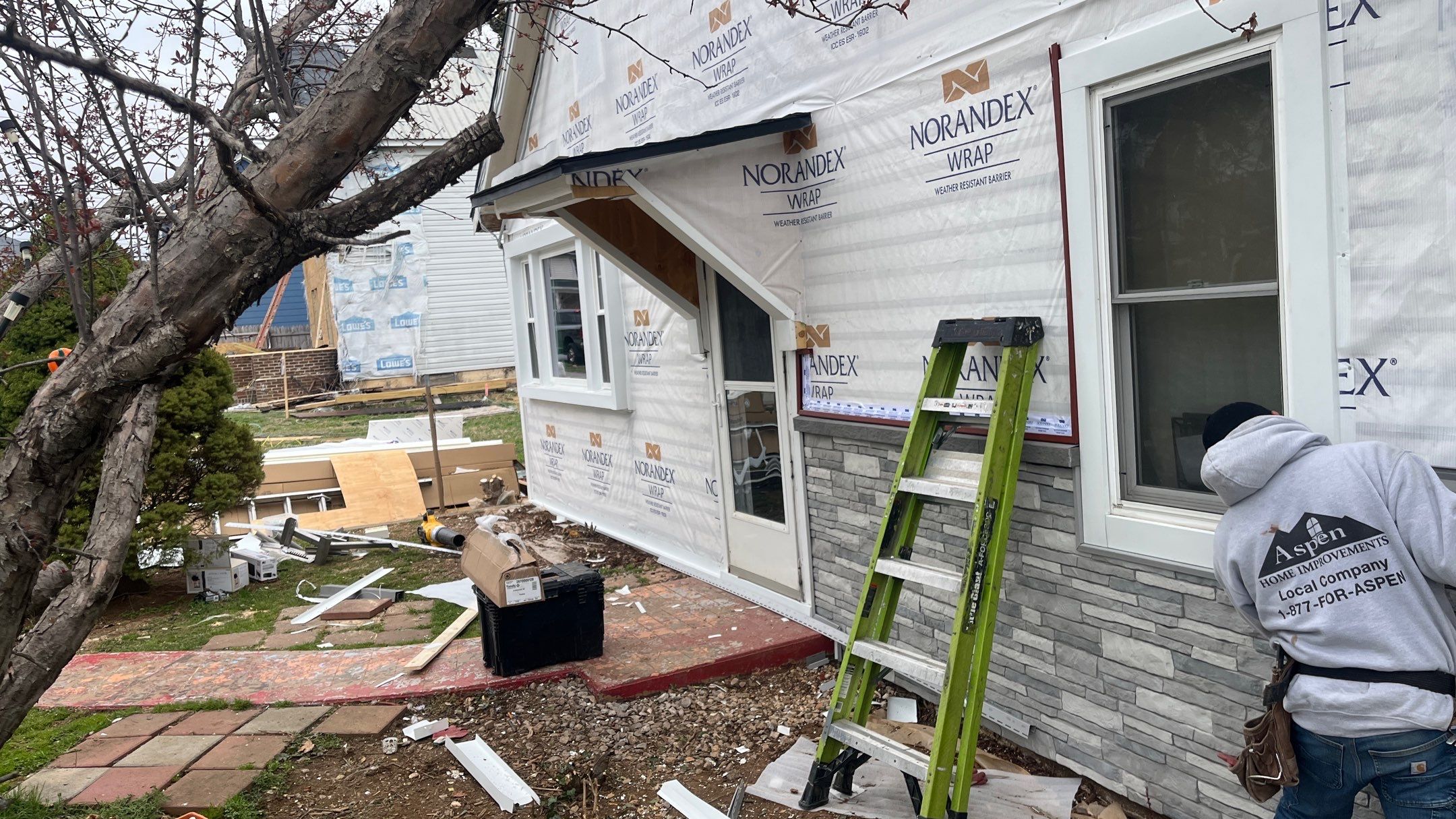 Whole Home Project Windows Doors Tando Stone Royal Siding by Aspen Home Improvements