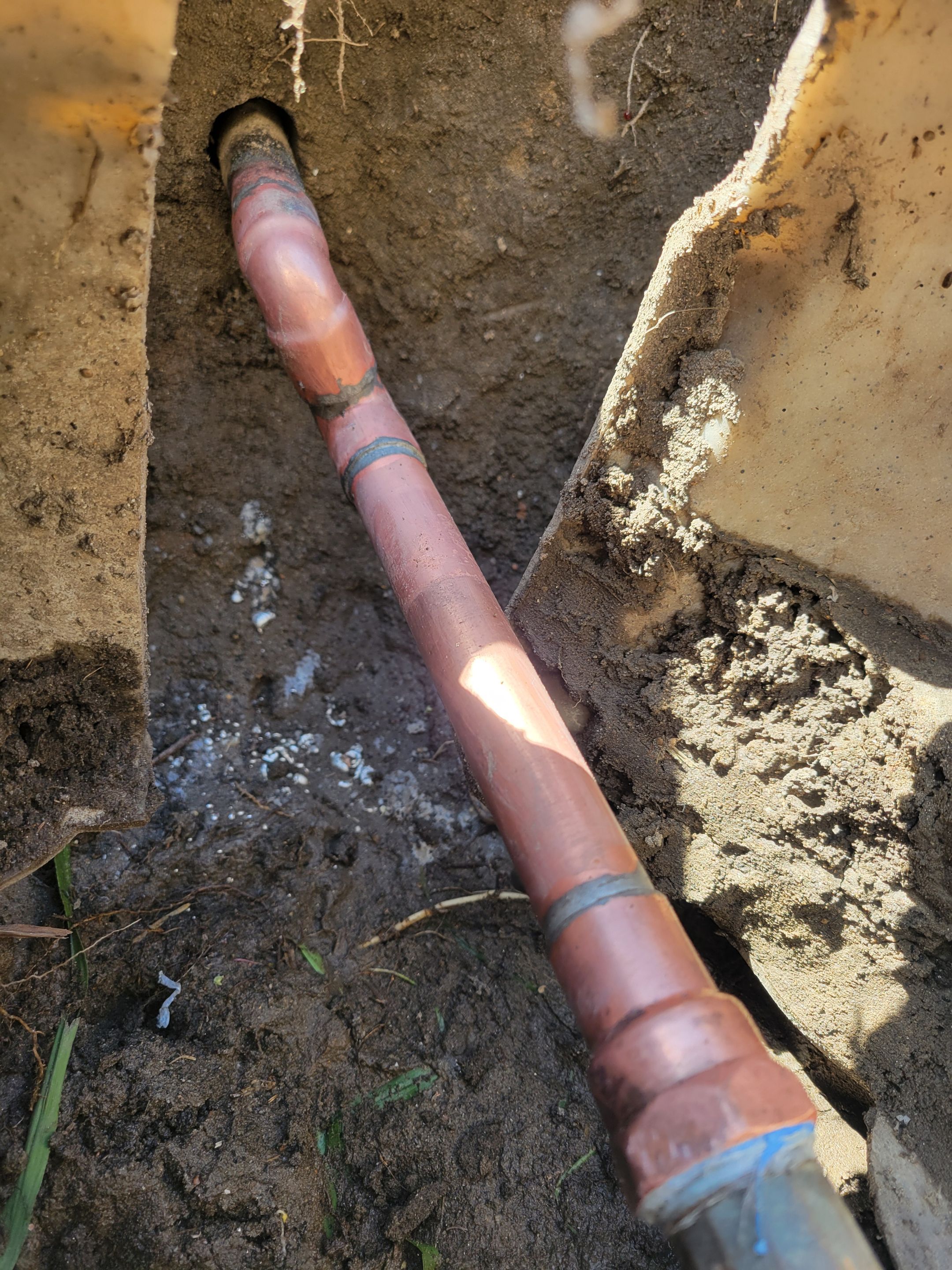 Leak at Water Meter by Professional Plumbing Inc 