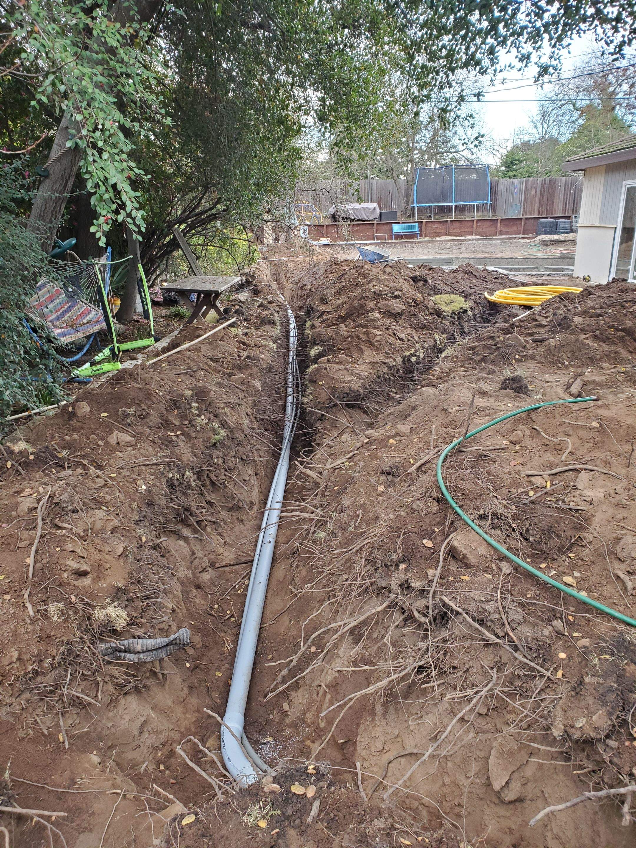 overhead to underground service by Peach Electric Inc