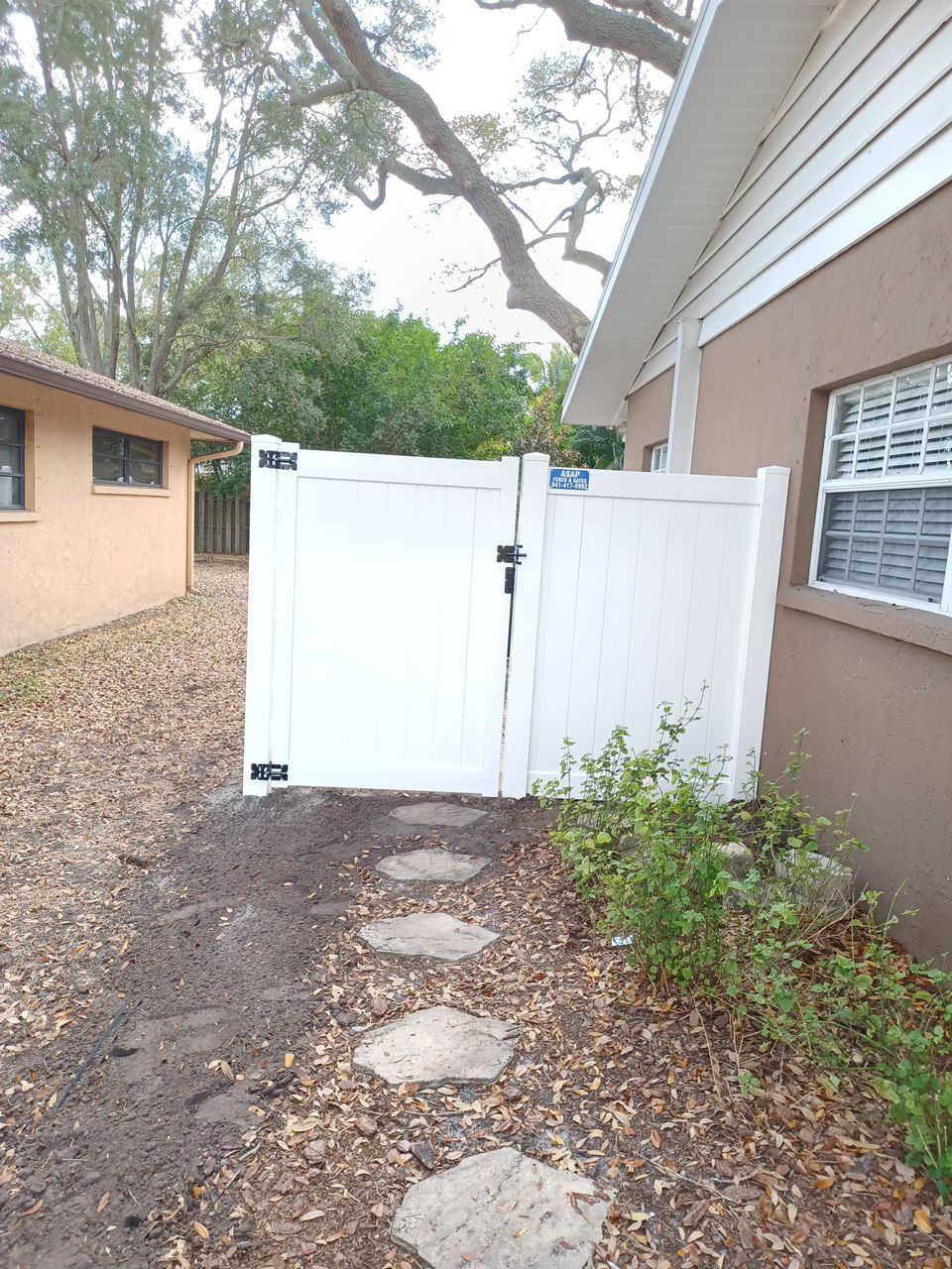 Sarasota, FL 6ft. White Vinyl Privacy Fence by Asap fence and gates, LLC