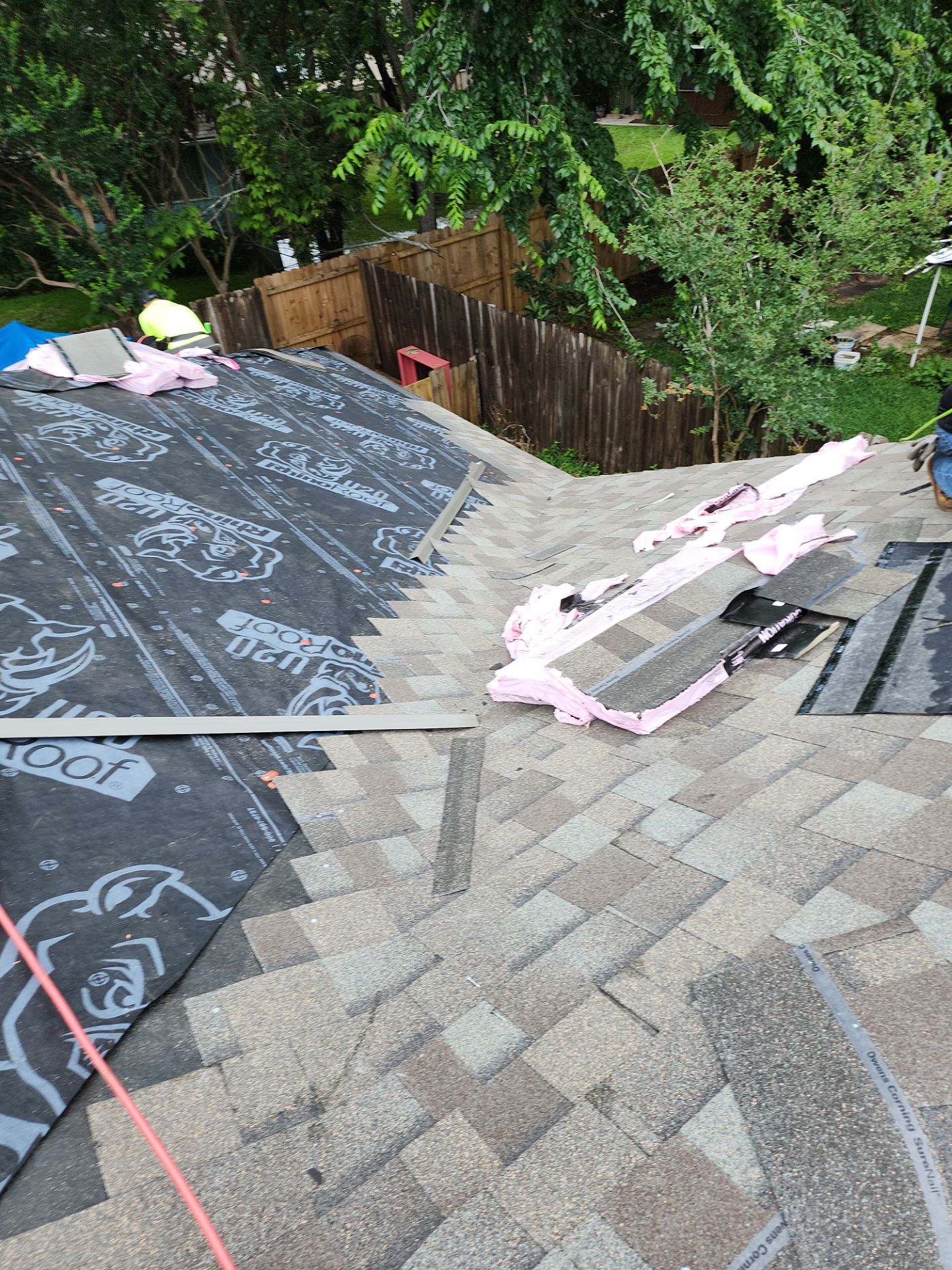 Residential Roofing Installation using Owen's Corning Duration (Lifetime) Shingles by Roof Repair Company