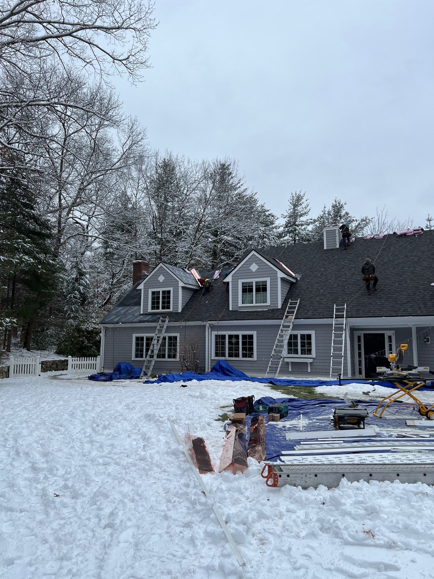 Carlisle Roofing Installation using Owens Corning Shingles and Copper by Mighty Dog Roofing of Greater Middlesex County