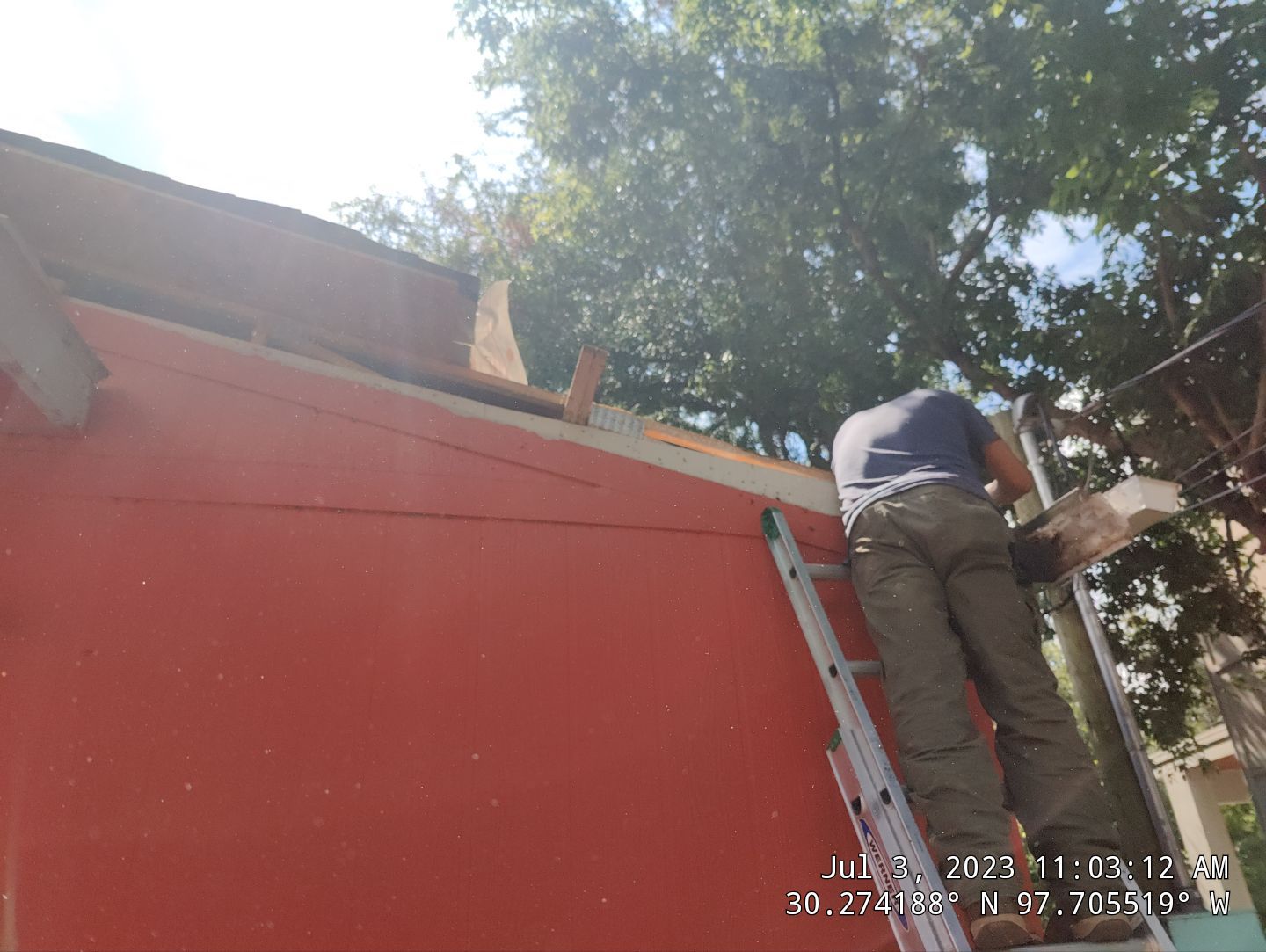 Tree Damage Roof Fascia and Soffit Repair by DeZign Roofing & Exteriors
