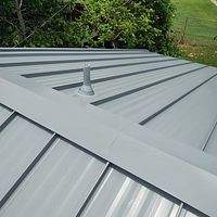 24ga 1.5" Mechanical seam Dove Gray  by Total Roofing System The Metal Roof Experts