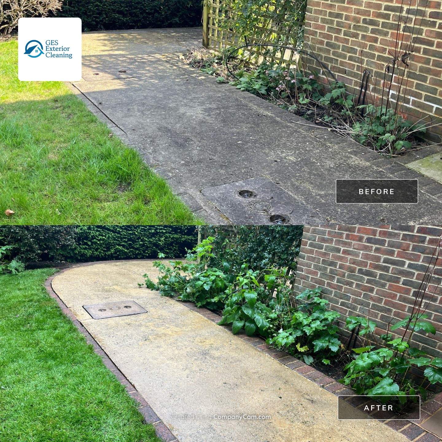 Patio Clean using 18inch Whirlaway FSC by Ges Exterior Cleaning ltd
