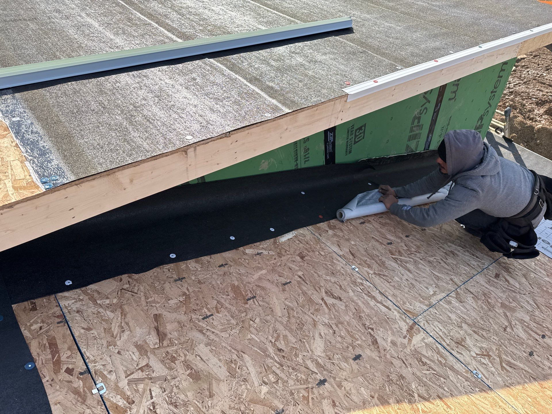 Residential Roofing Installation using Timberline HDZ Shingles - Williamsburg Slate by RoofX 