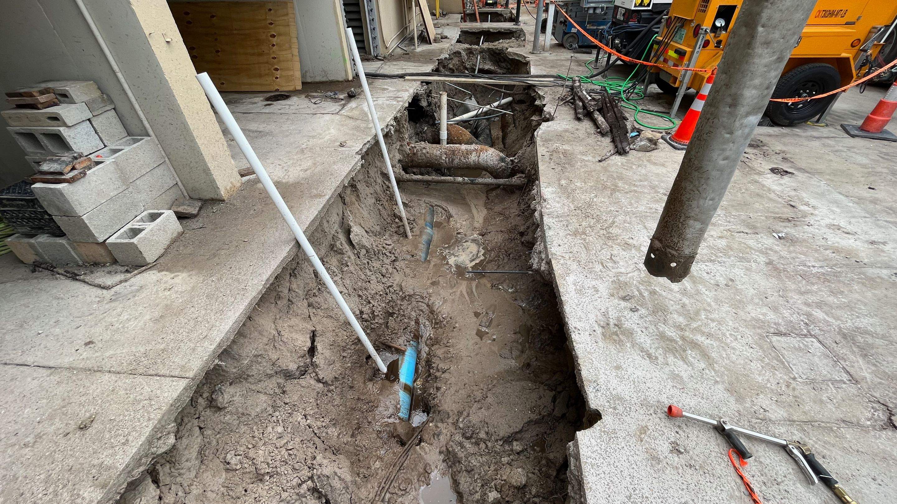 Ritz-Carlton NW Service Area Daylighting by Don Mar, Inc. Storm Water Solutions