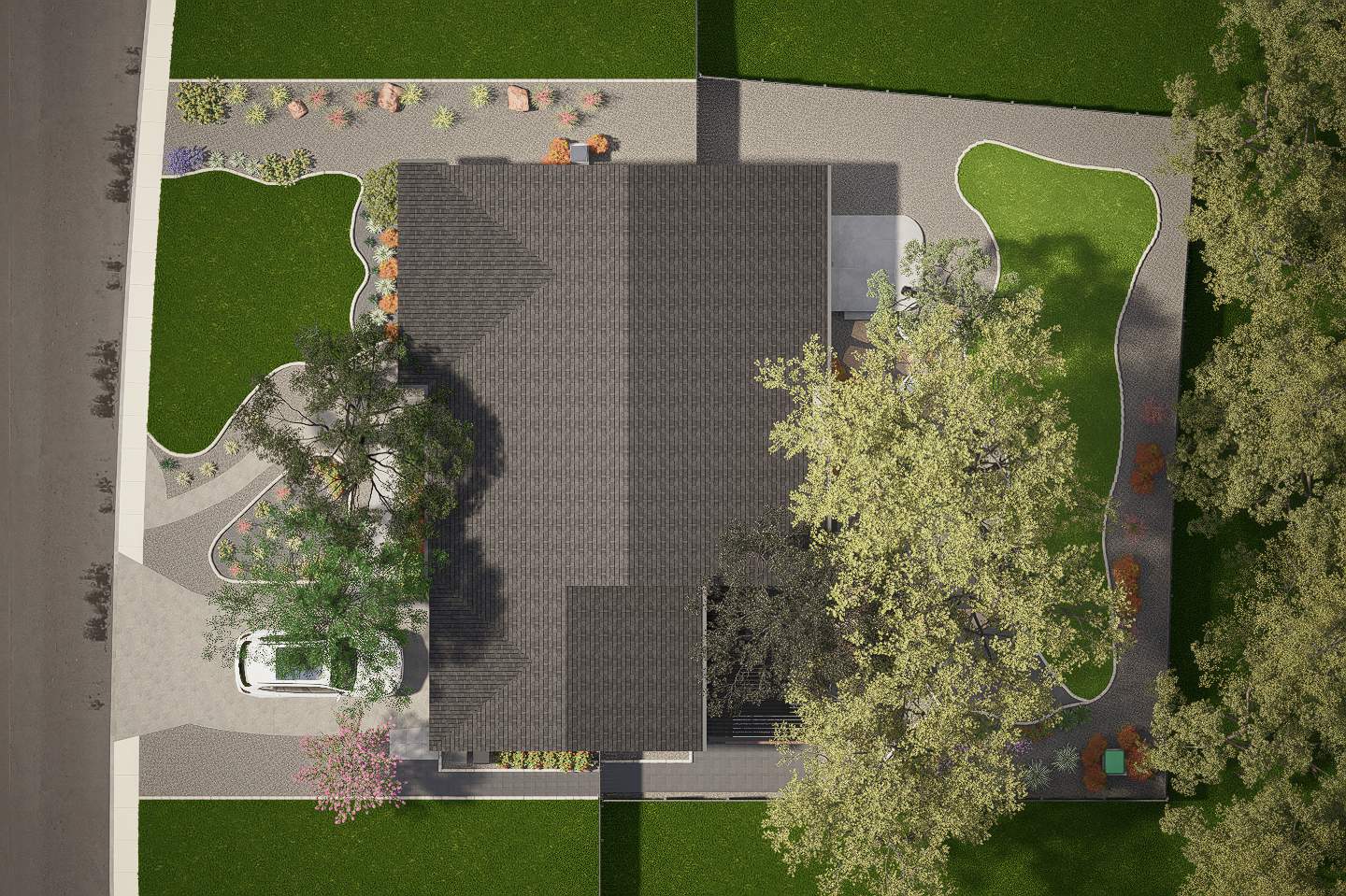 3D Landscape Design Render | Green Springs Valley, San Antonio TX by Hole In One Lawns, LLC