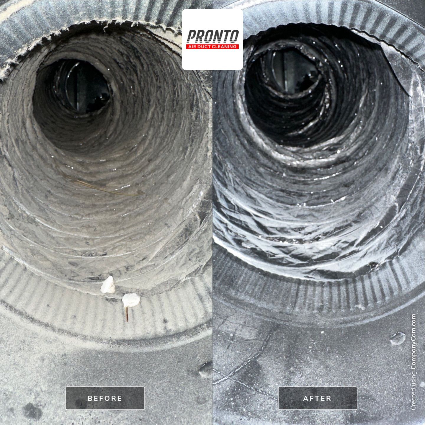 Air duct cleaning using Hypervac by Pronto Air Duct Cleaning