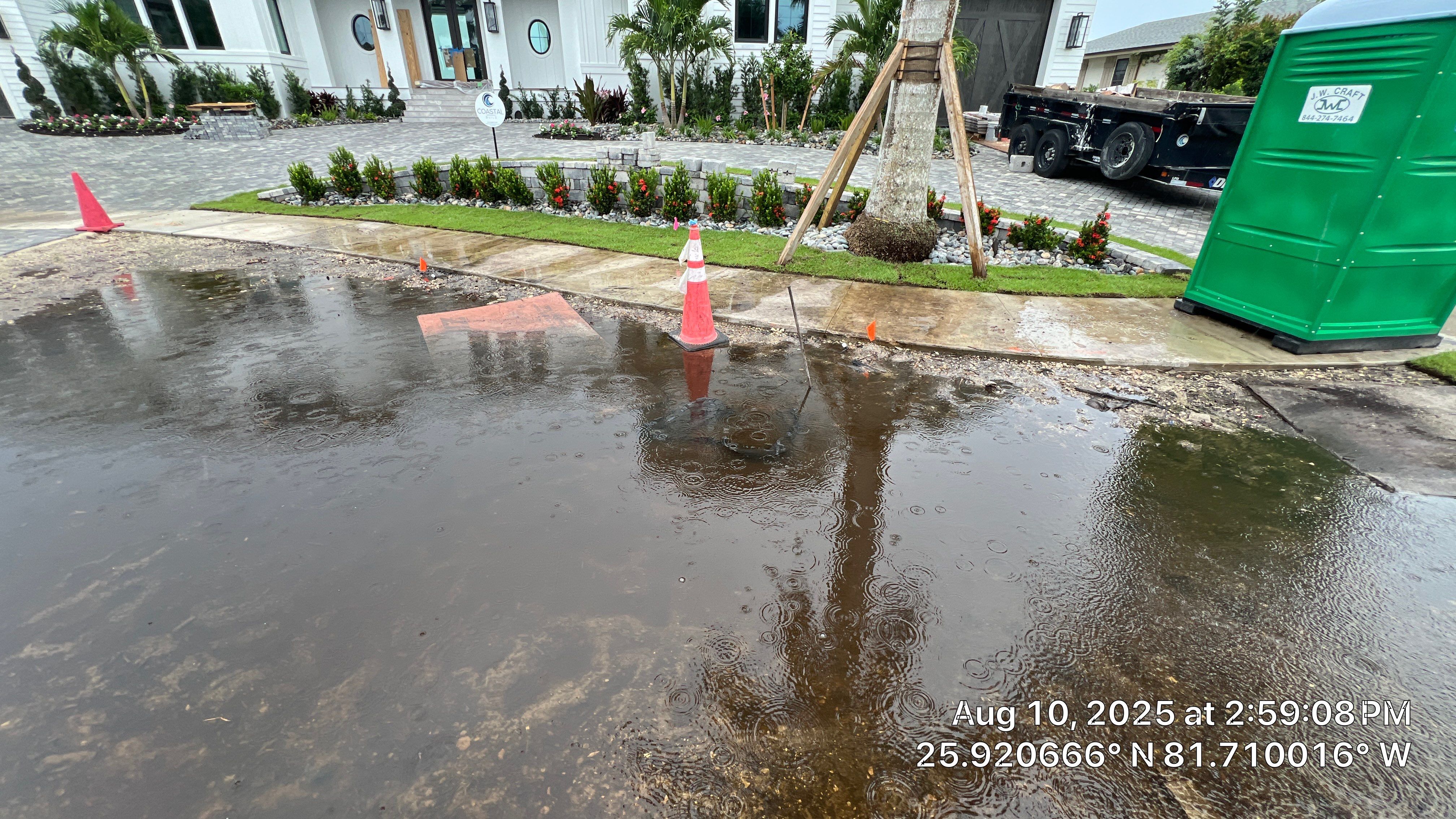 New Residential Construction Stormwater System Cleaning by APS Power & Water