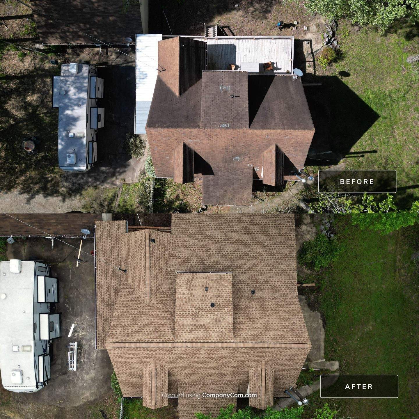 Roof Replacement and cover porch by Deerfield Roofing LLC