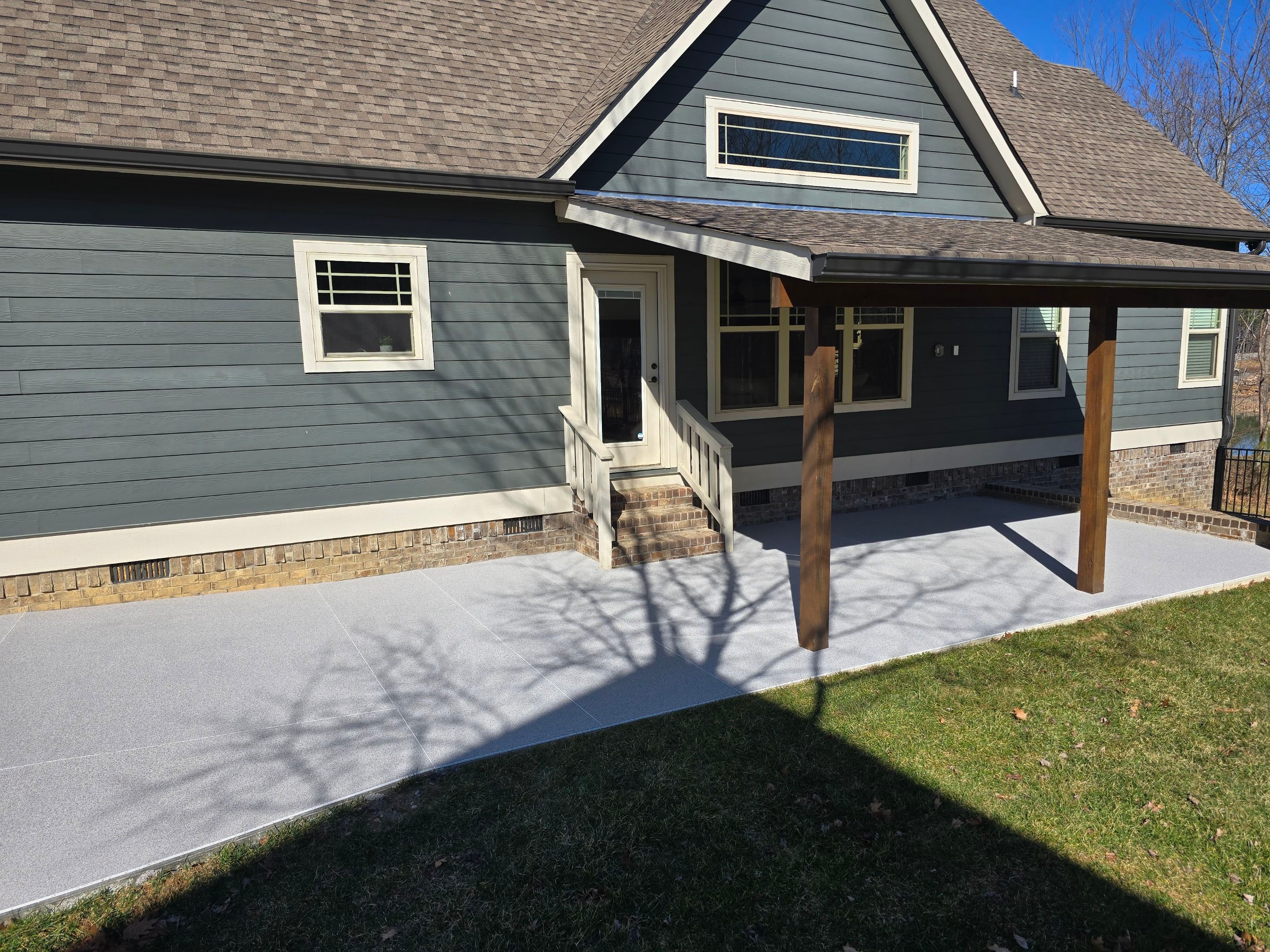 Back Porch using Riverbank Quartz by Elite Floor Solutions
