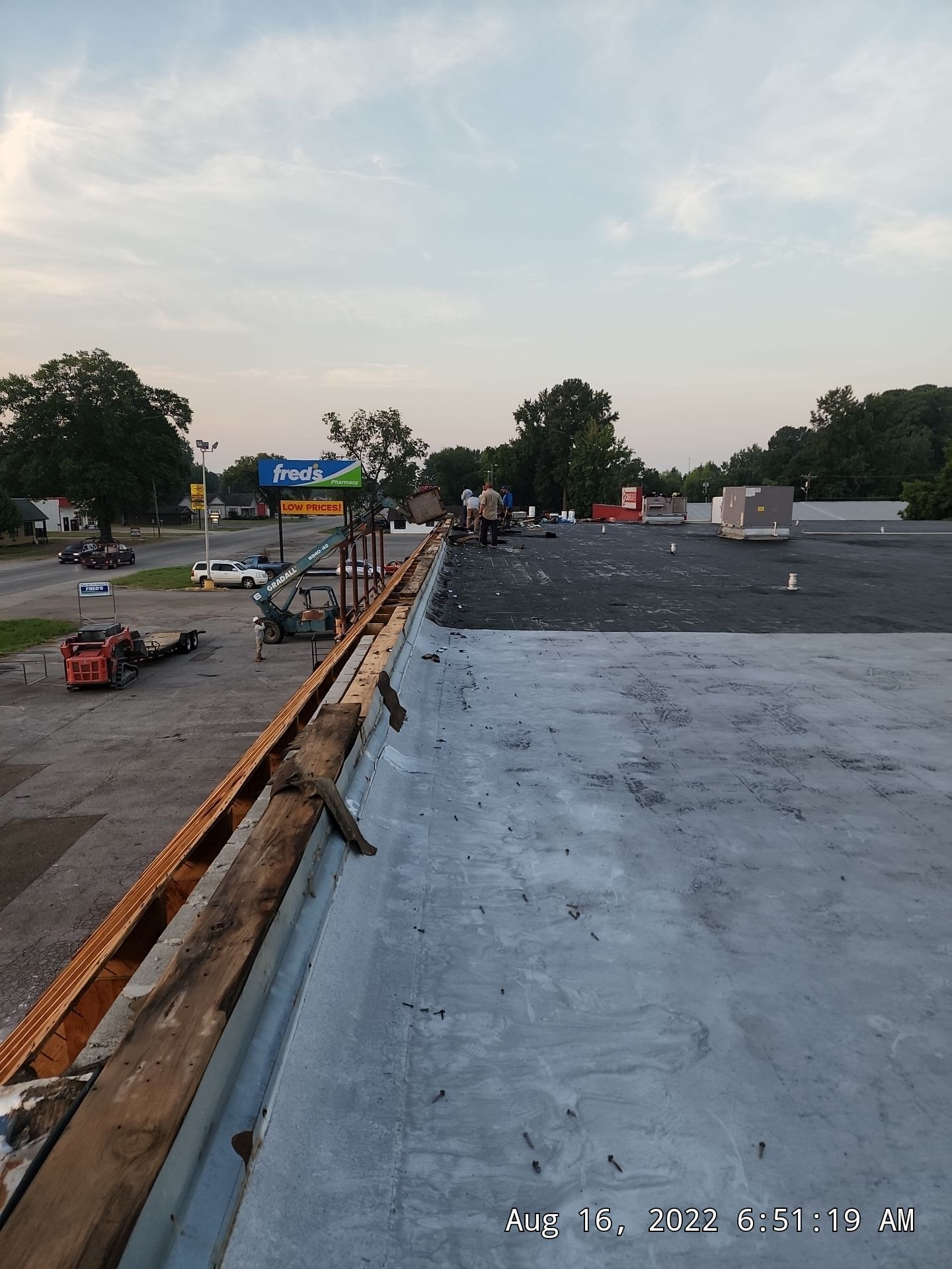 Commercial Roofing Installation using 50 mil PVC by Hostetler Roofing