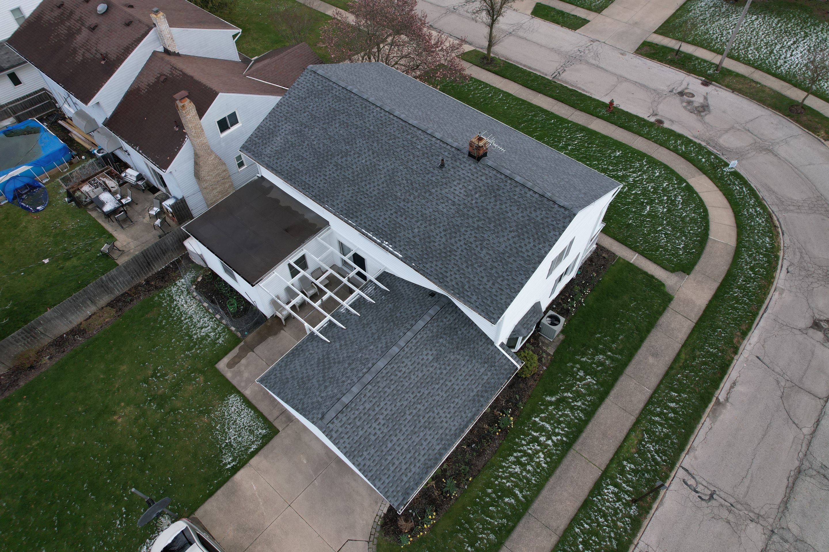 Storm Restoration - Roof Replacement using GAF HDZ Pewter Gray by Atlas Roofing & Restoration
