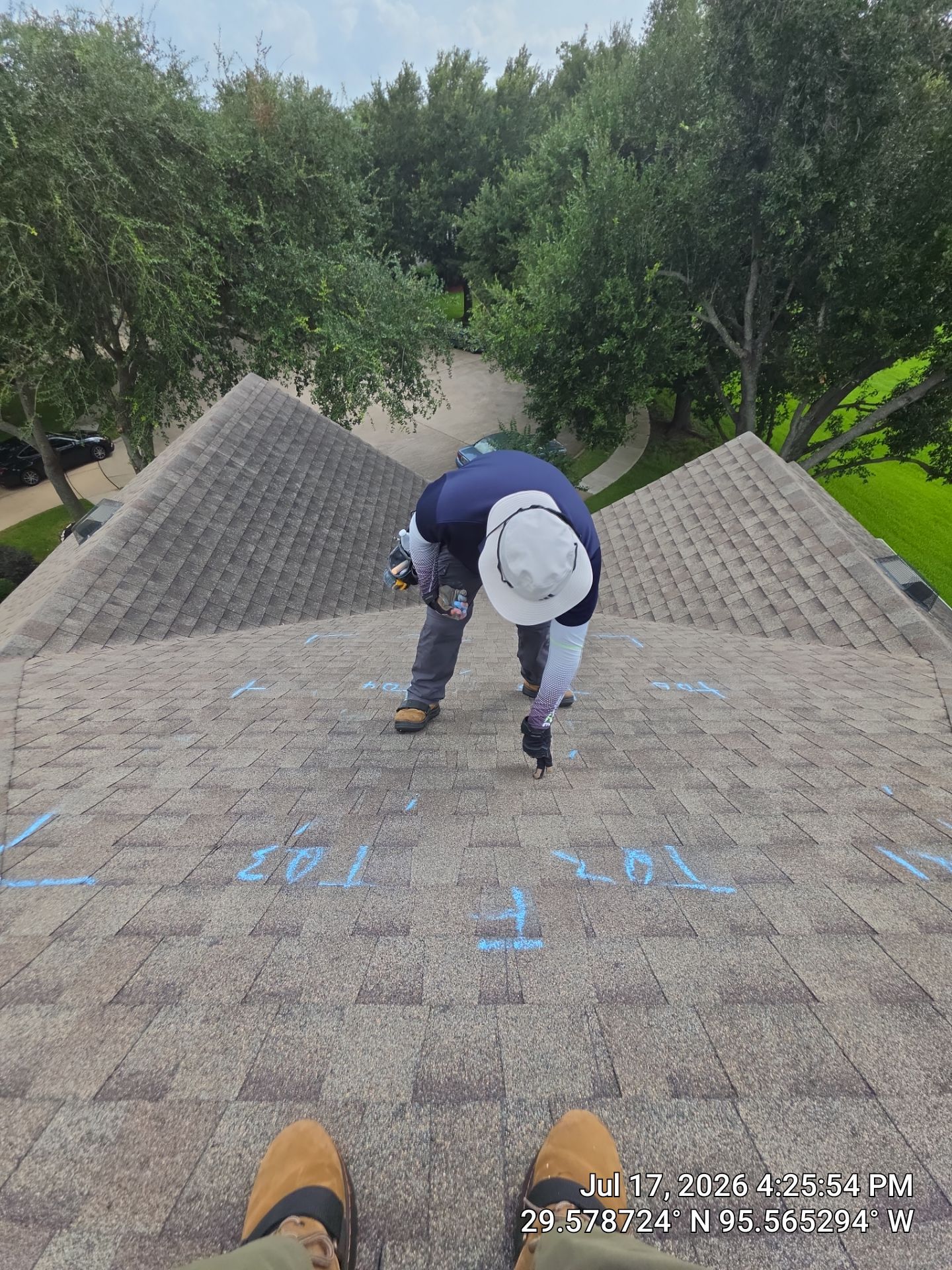 Inspection in Missouri City by Good Vibes Roofing