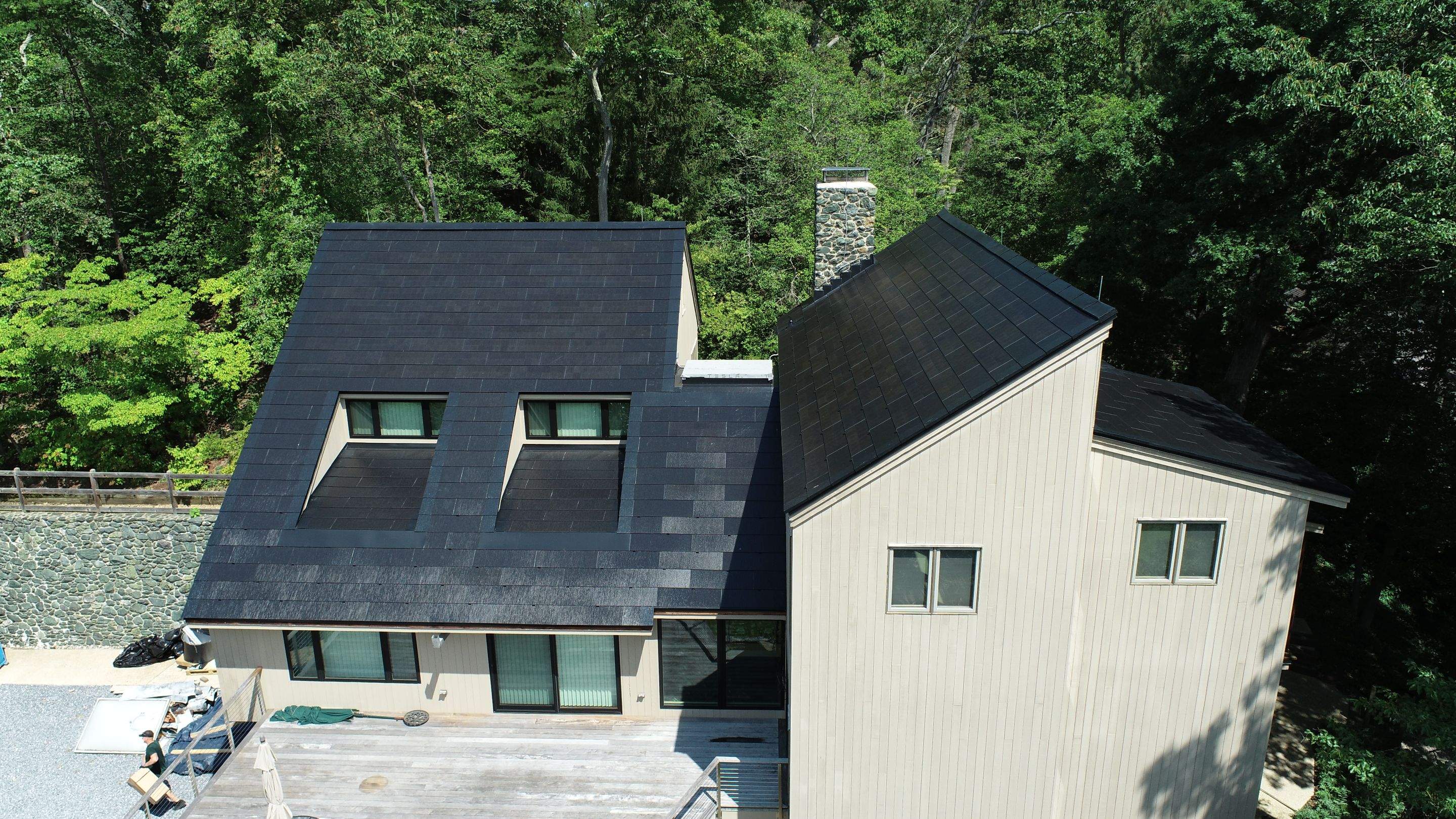 Tesla Solar Roof install Severn River by American Home Contractors
