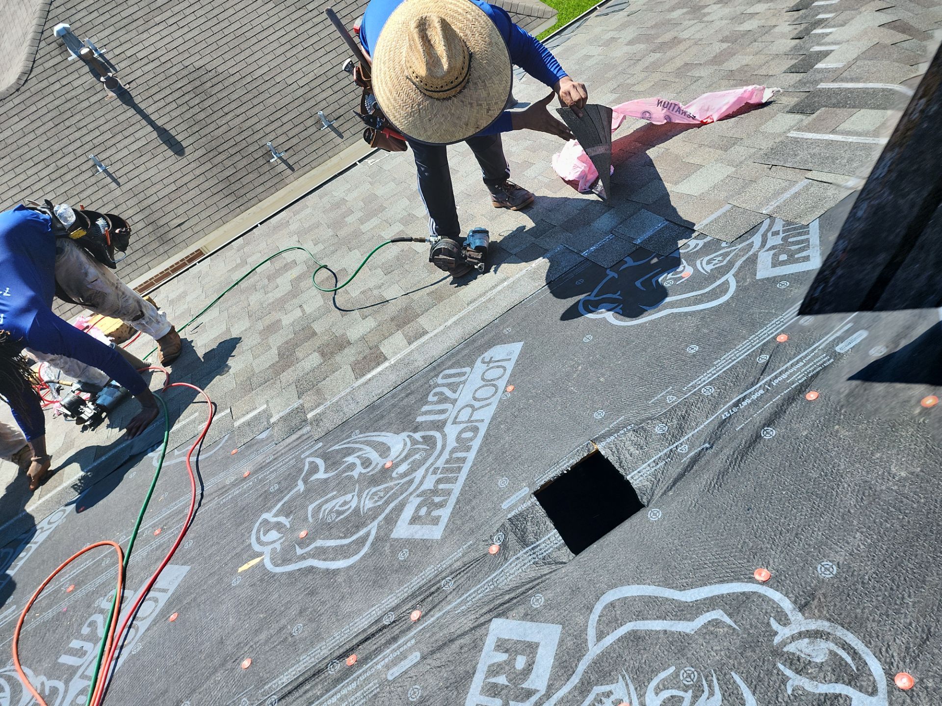 Residential Roofing Repair using Owen's Corning Duration (Lifetime) Shingles by Roof Repair Company