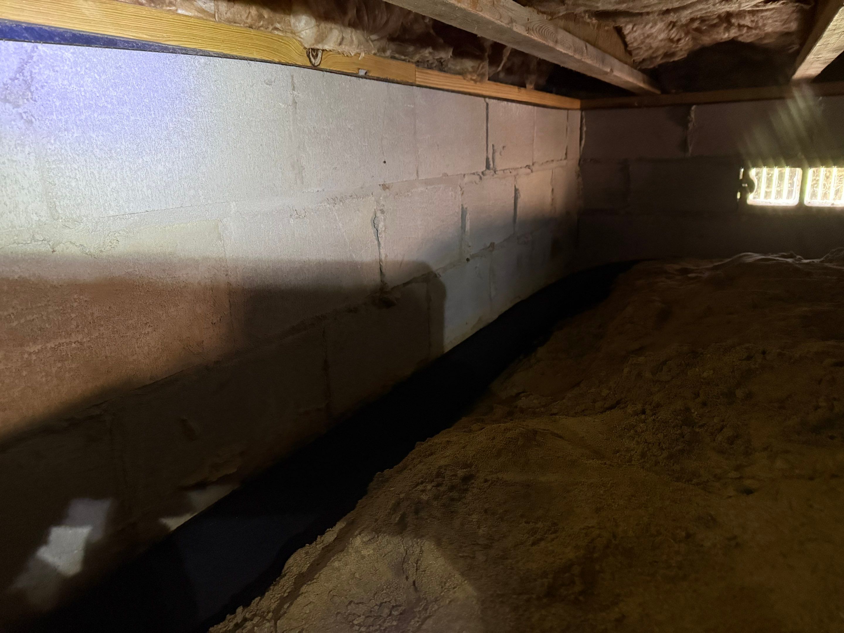 Project in Franklin by Patriot Crawl Space Repairs