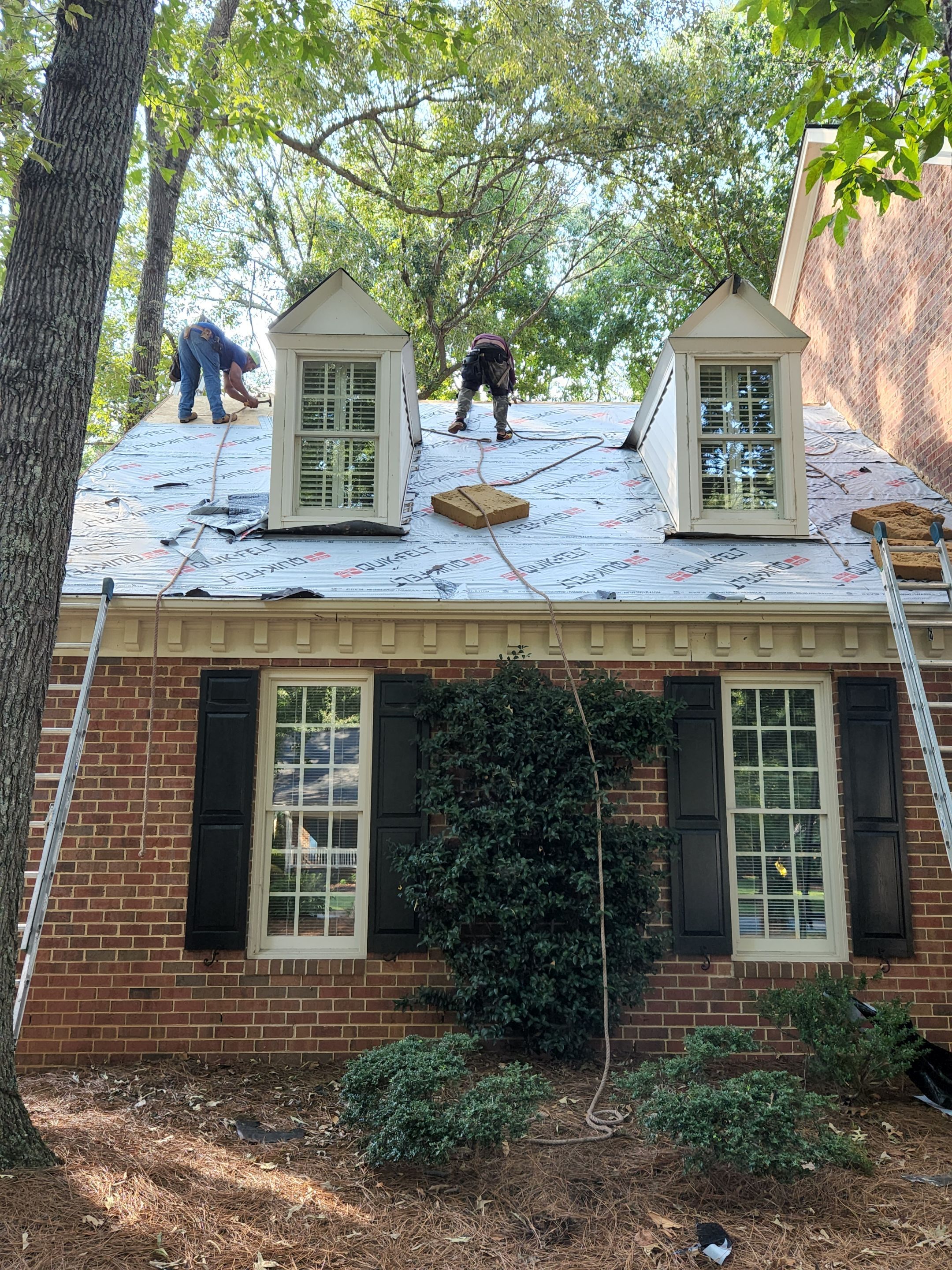 Roof Replacement using Gaf HDZ Charcoal by Just In Time Roofing and Restoration