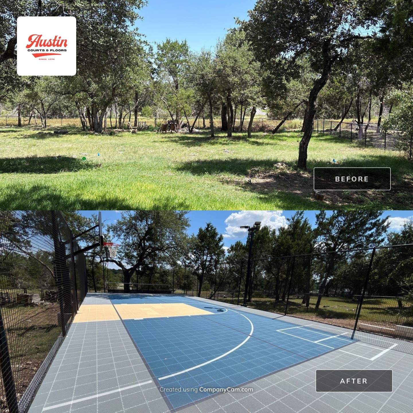Custom Family Gamecourt in Georgetown by Sport Court Austin
