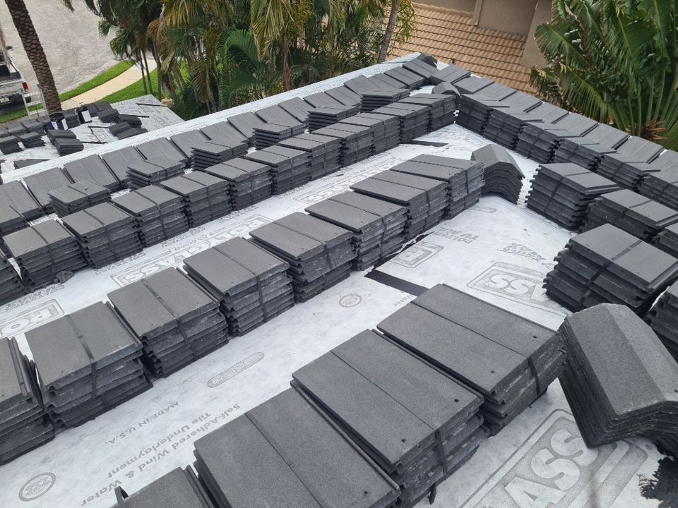 Residential Roofing Installation using Eagle Roofing Tile by BLUES BROTHERS ROOFING