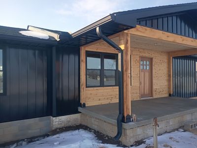 Black Gutter Install