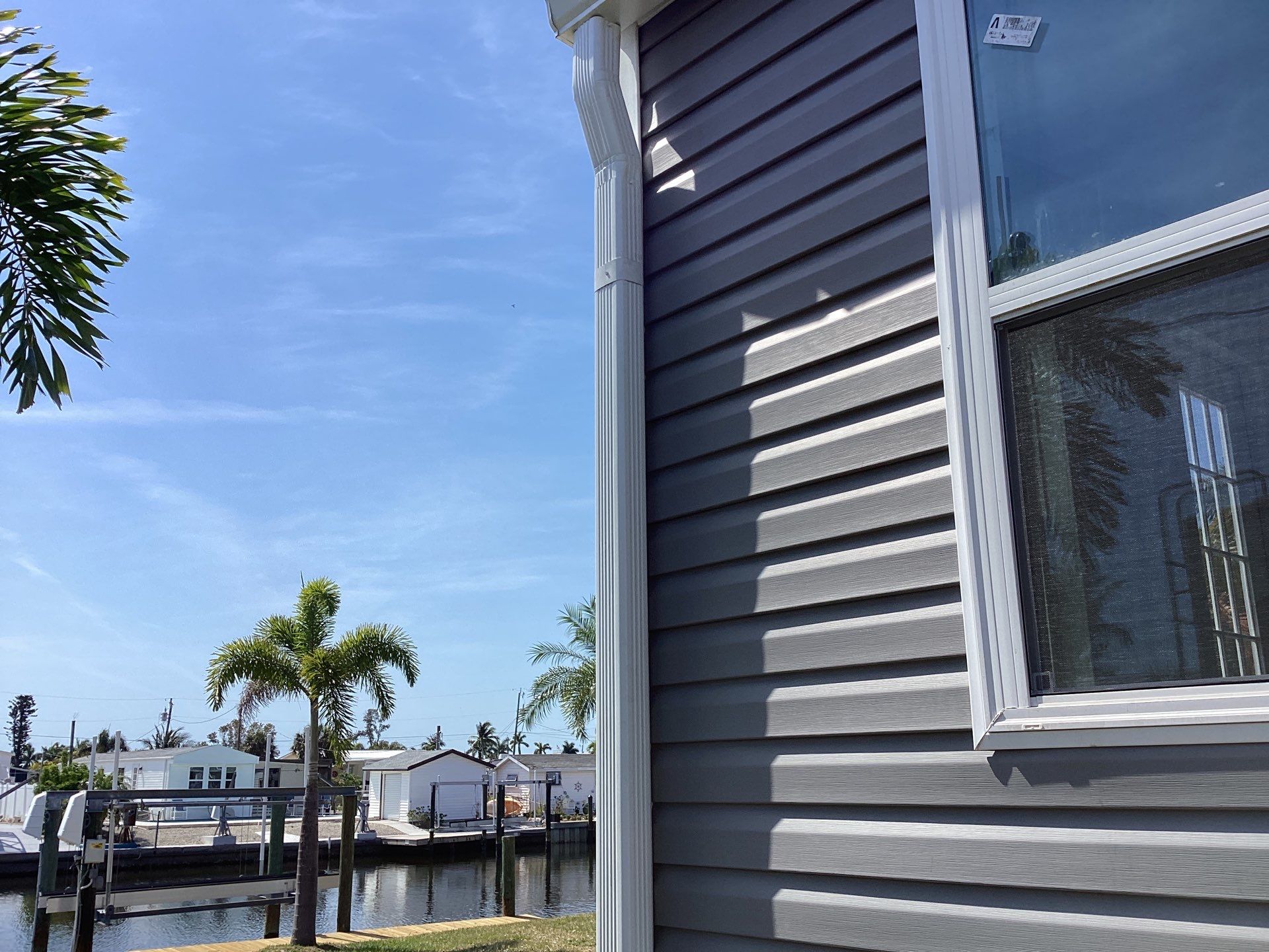 Aluminum Gutters for Beachside Homes in St James City FL by Gutter Professors