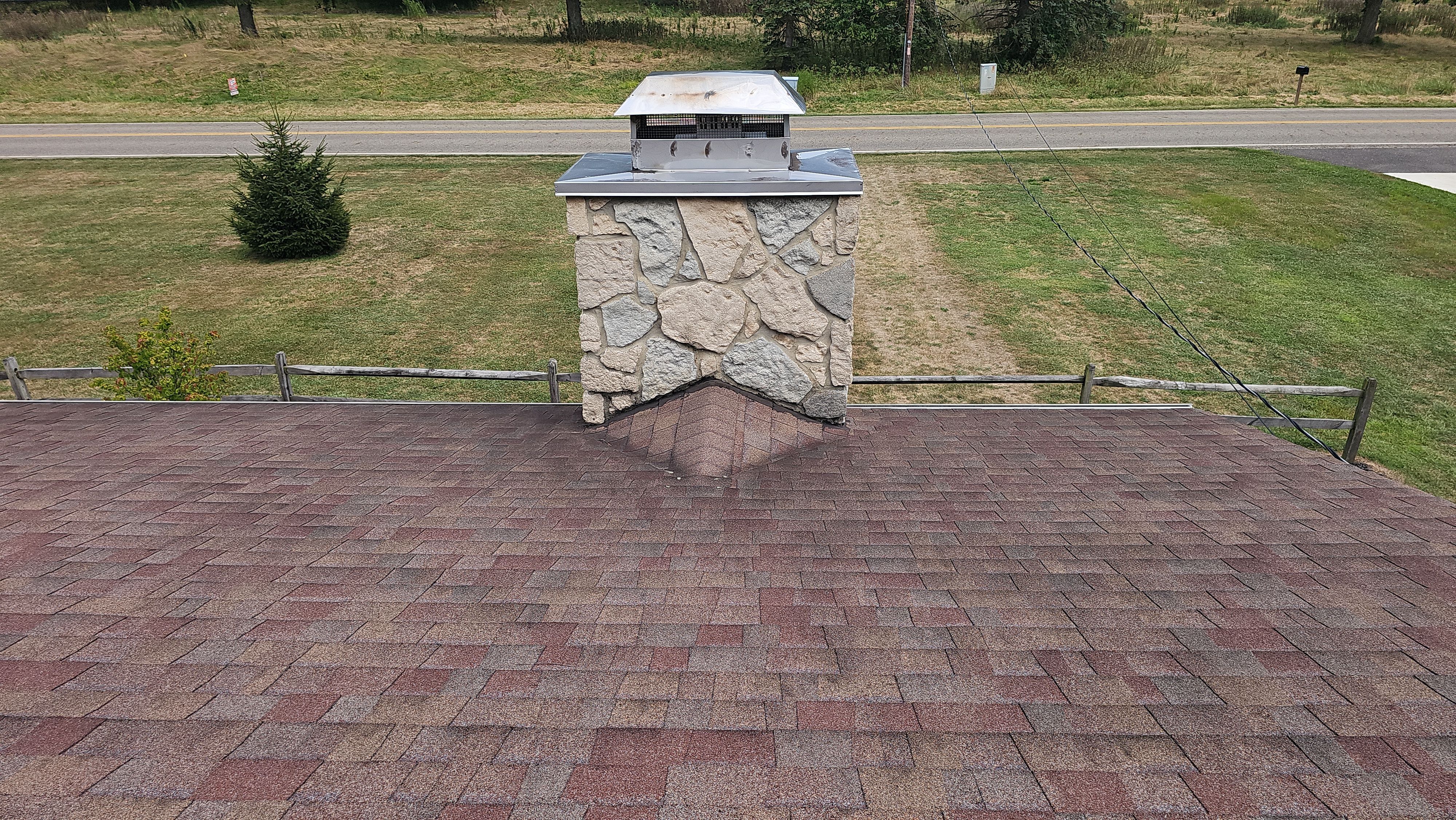 Atlas Pinnacle, Color, Burnt Hickory, Drip Edge, Color, Royal Brown by Eagle Eye Roofing