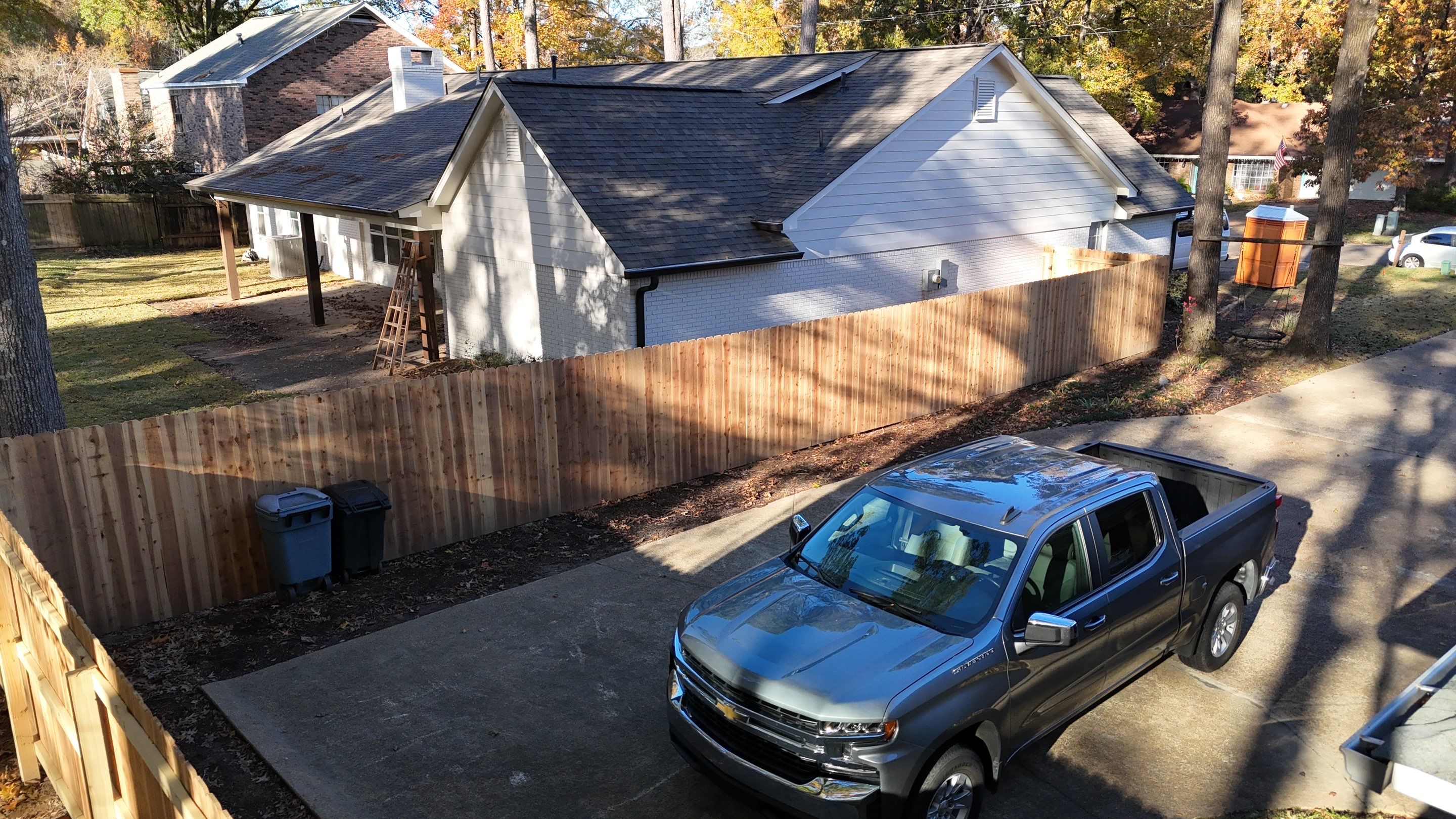 6' Cedar Privacy Fence with 4x4  by Roberson Construction LLC