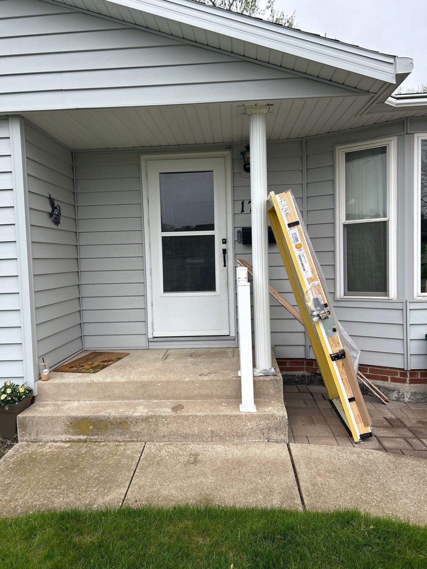 Door Installation using Pella Exterior door  by United Windows and Siding LLC