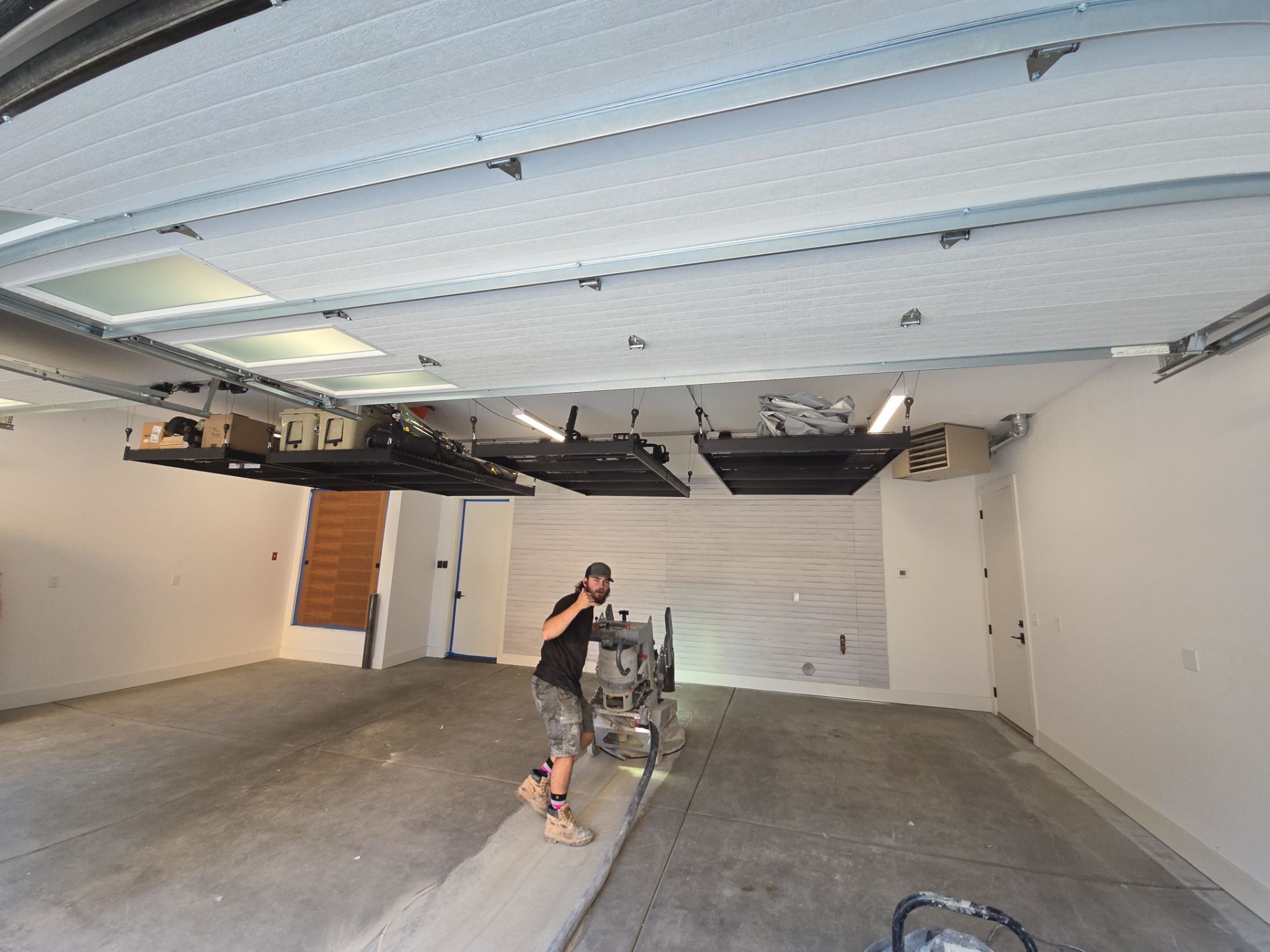 Garage Transformation using Pebble Beach by Croc Coatings, LLC