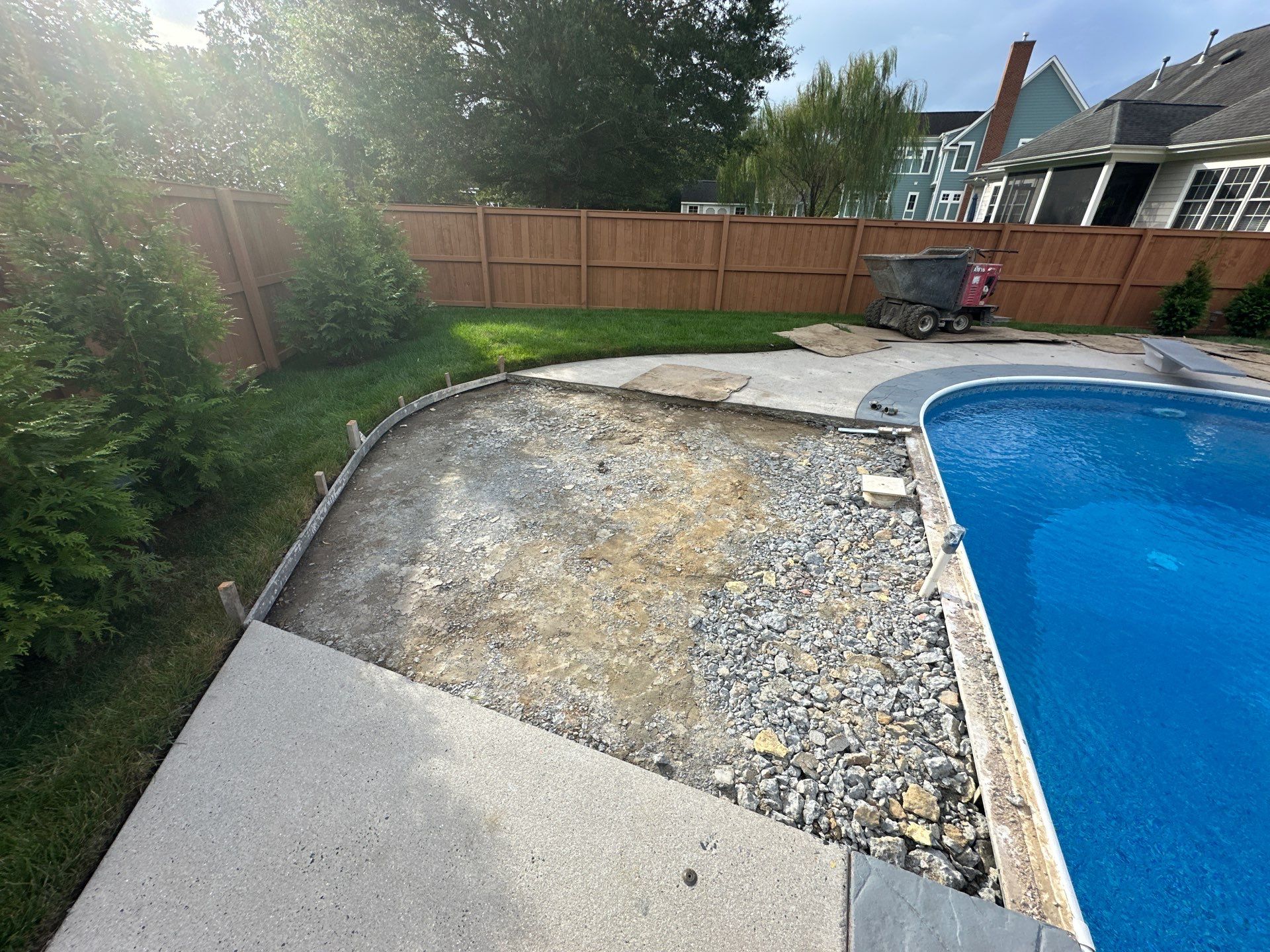 Project in Virginia Beach by Sam The Concrete Man Virginia Beach