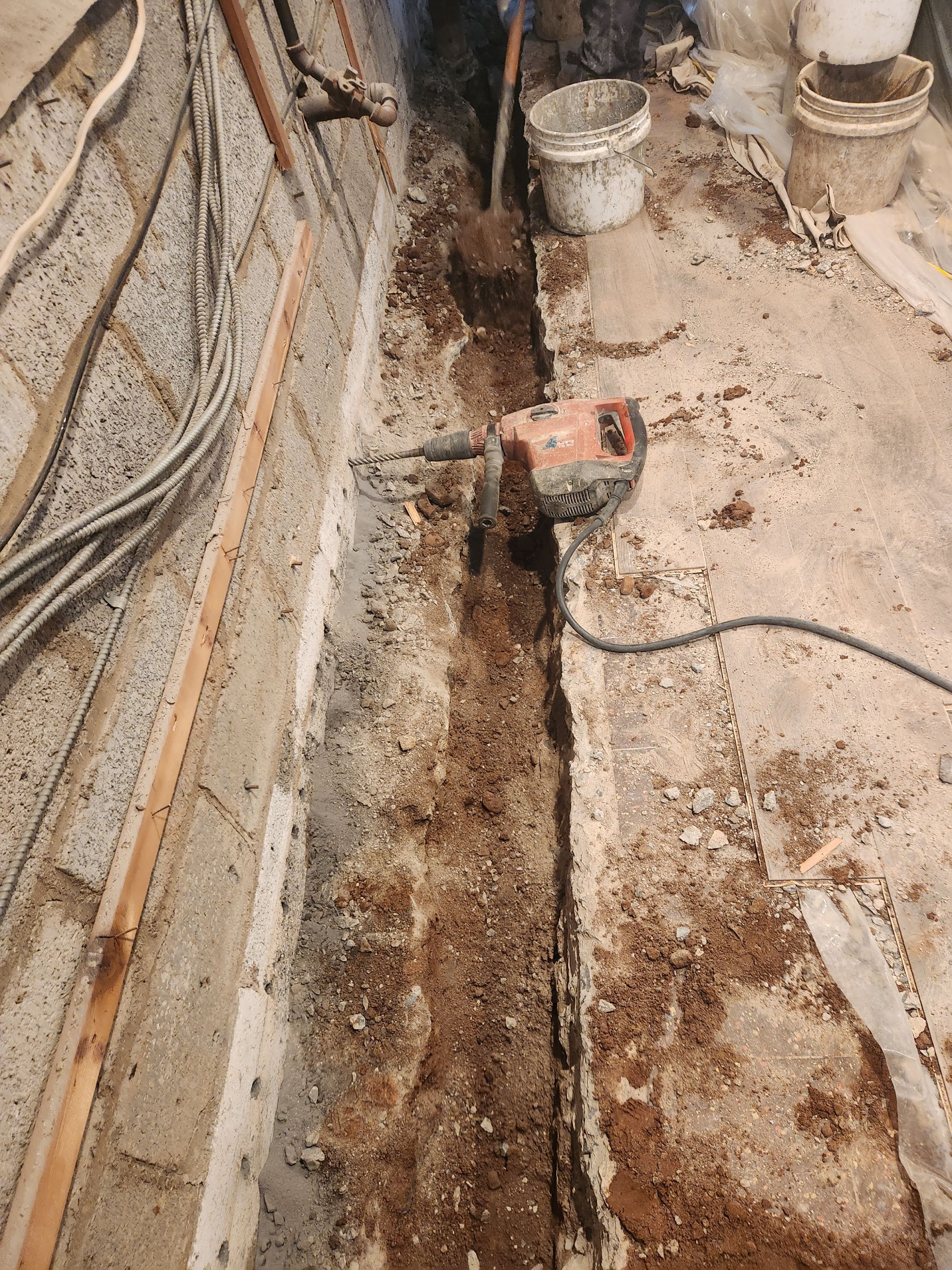Interior French Drain West Orange NJ by Pure Service Pro, LLC 