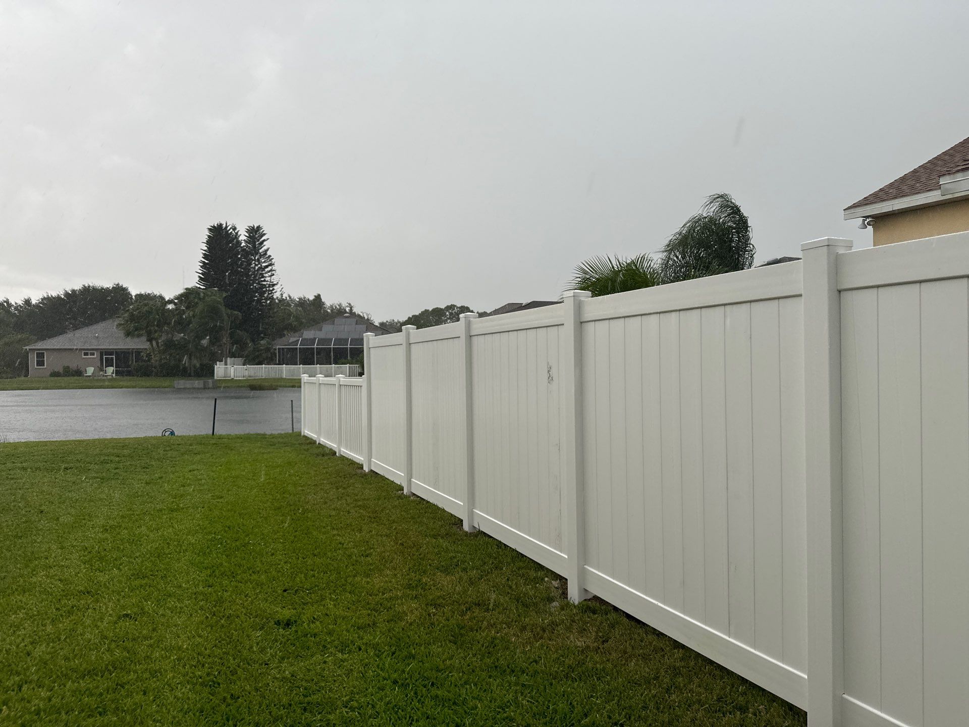 Vinyl Fence Installation using 6Ft White Vinyl Privacy and Picket Fence by Asap fence and gates, LLC