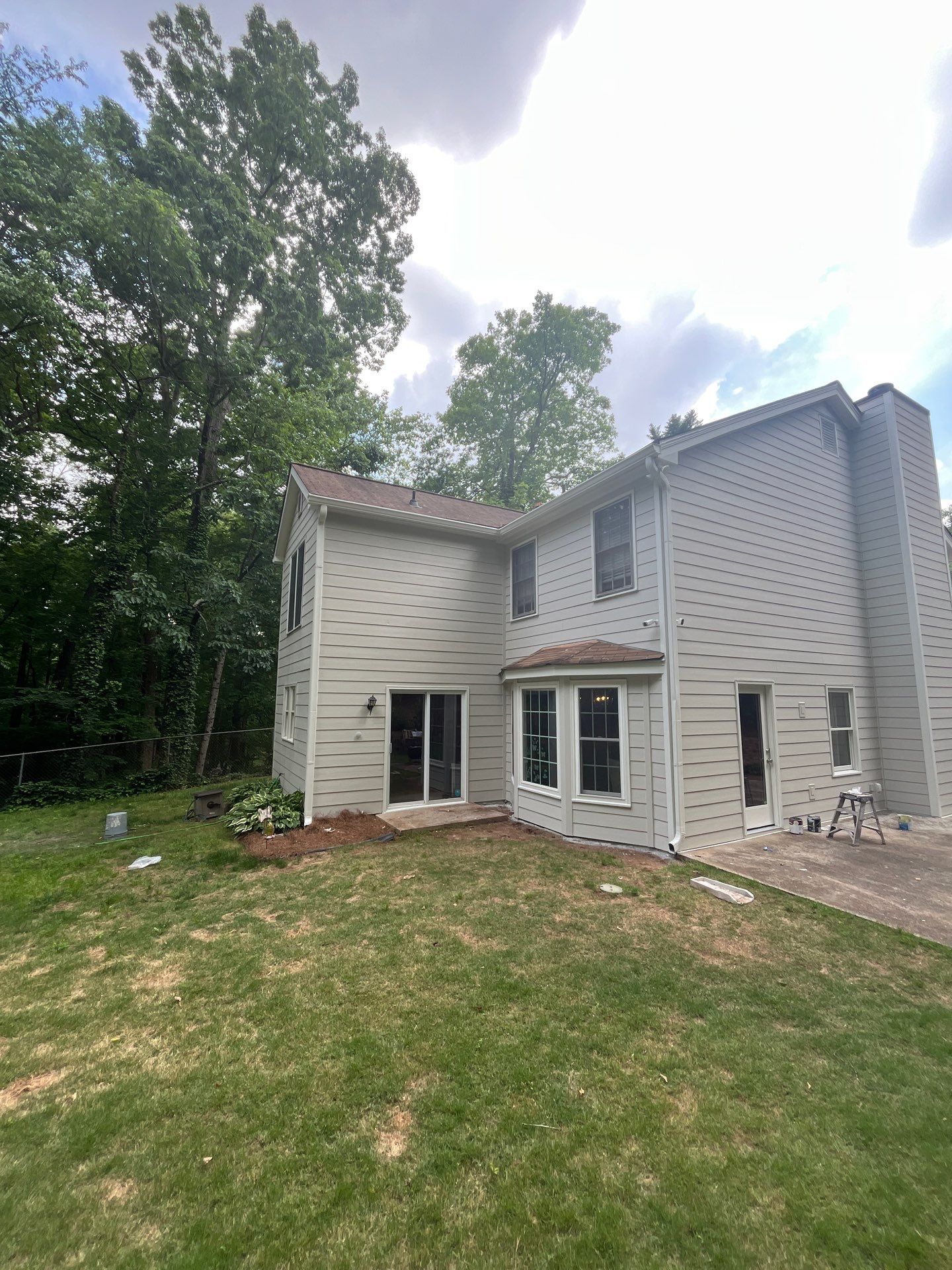 Atlanta, GA Rotten Wood Replacement, James Hardie Siding Install, Exterior Painting, and Door Replacement by Nelson Exteriors 