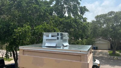 Chimney Cap & Chase Replacement using Galvanized Chimney Cap & Chase