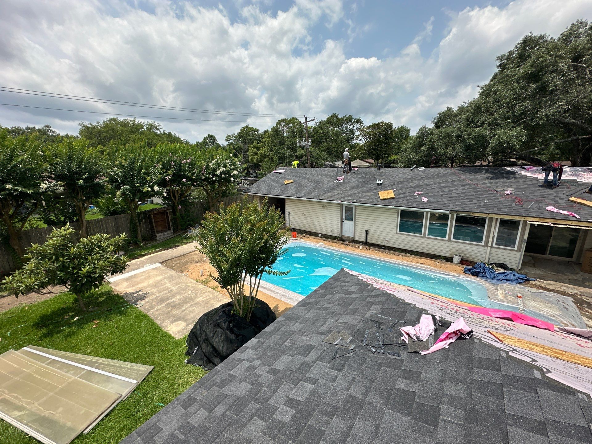Project in Houston by Motion Roofing