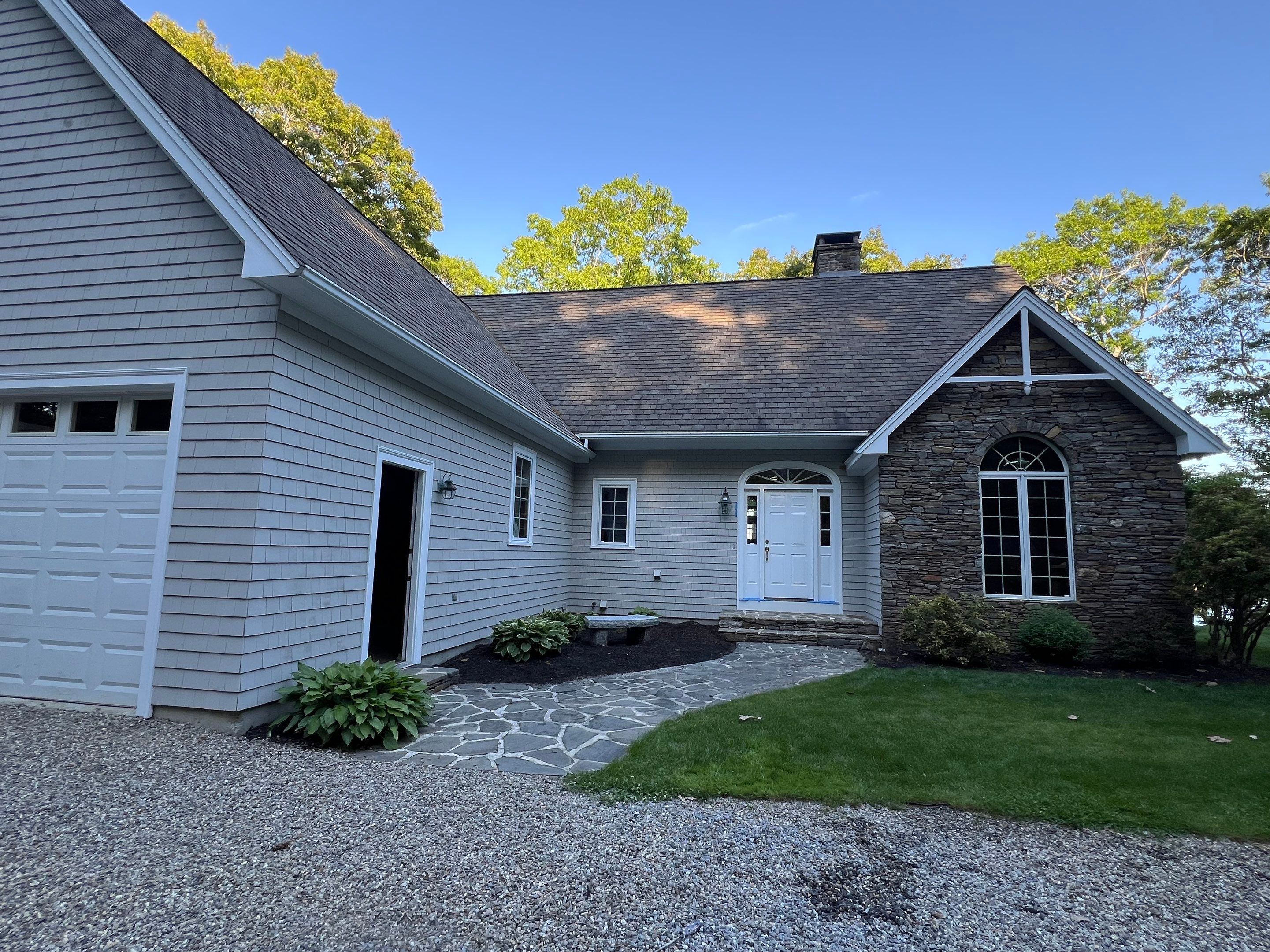 Exterior Painting and Siding Restoration for Boothbay Coastal Home by Picture Perfect Pro Painting