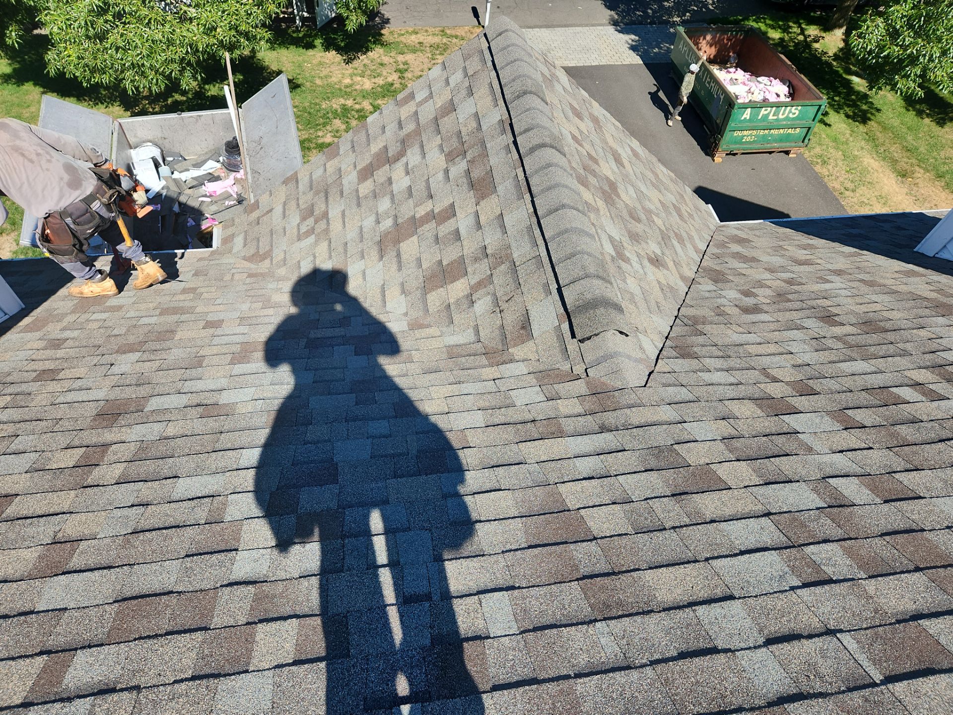 Residential Roofing Installation using Owens Corning TruDefinition Duration AR - Driftwood by A Plus Exterior
