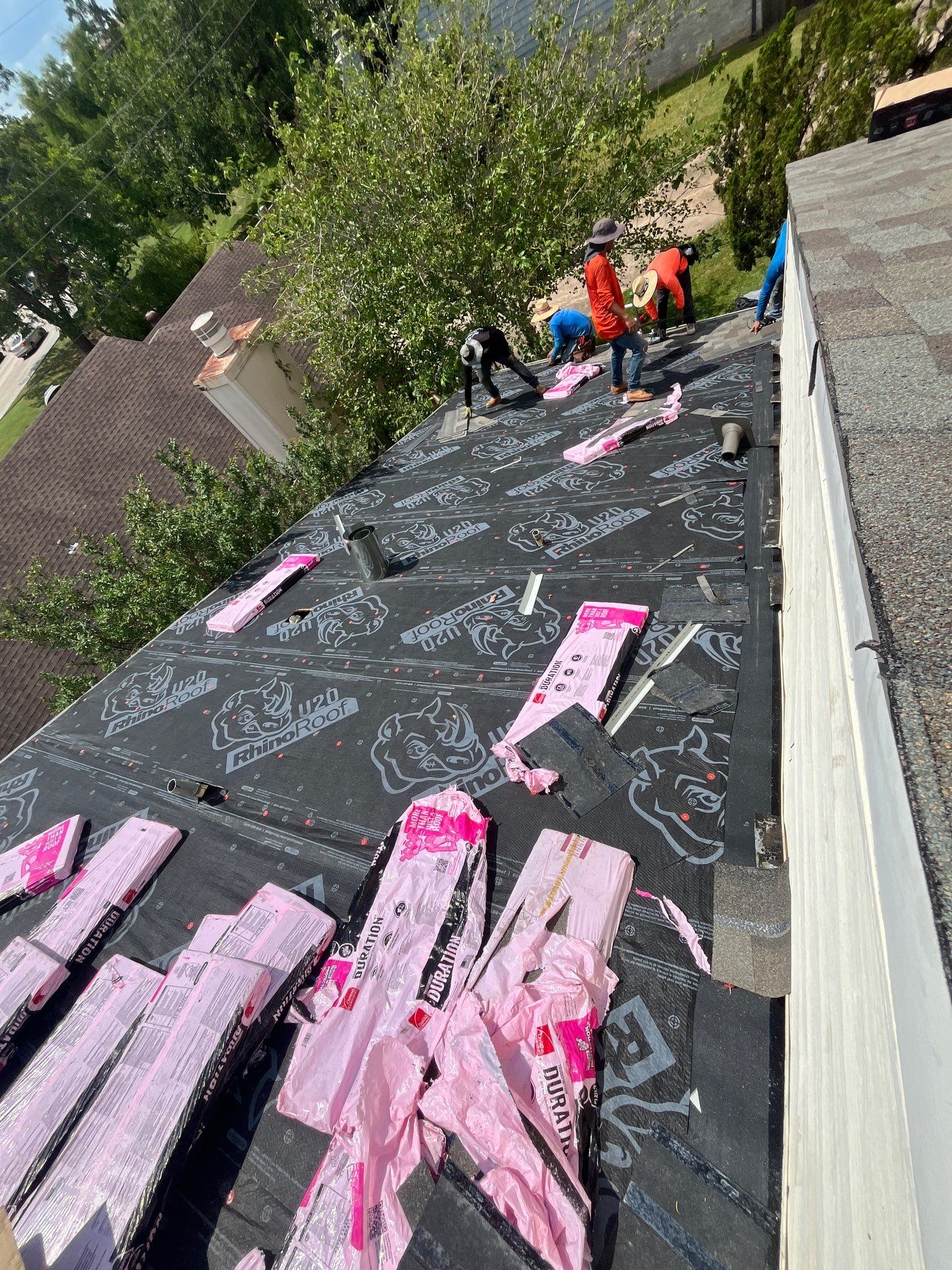 Residential Roofing Installation using Owen's Corning Duration (Lifetime) Shingles by Roof Repair Company