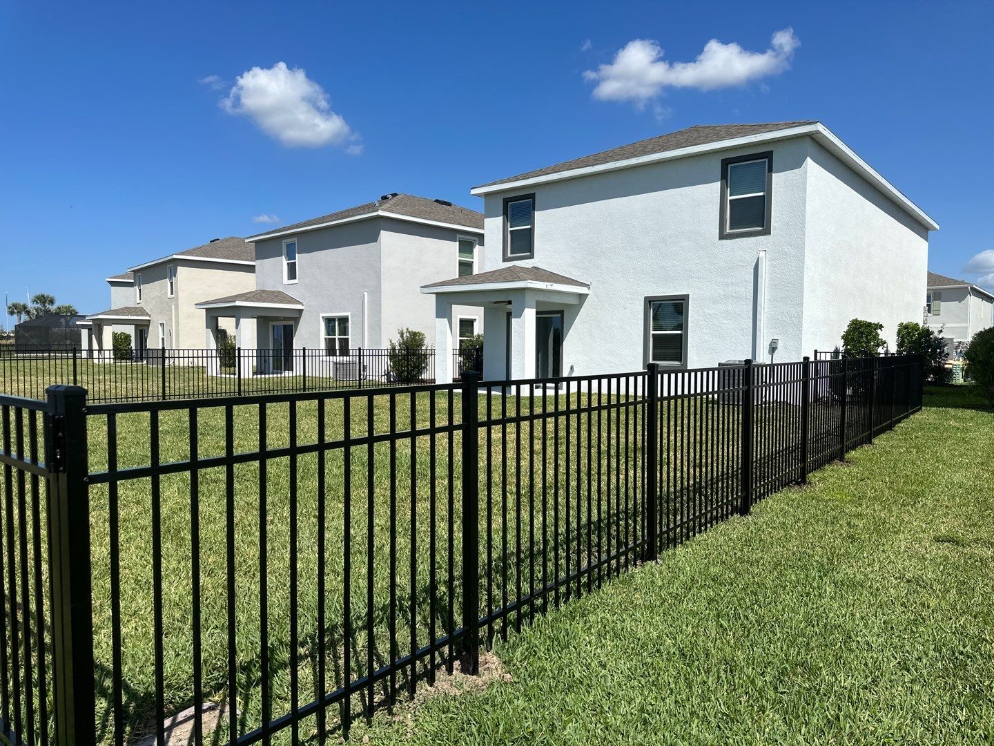 Aluminum Fence Installation using Black 3 Rail Aluminum Fence by Asap fence and gates, LLC