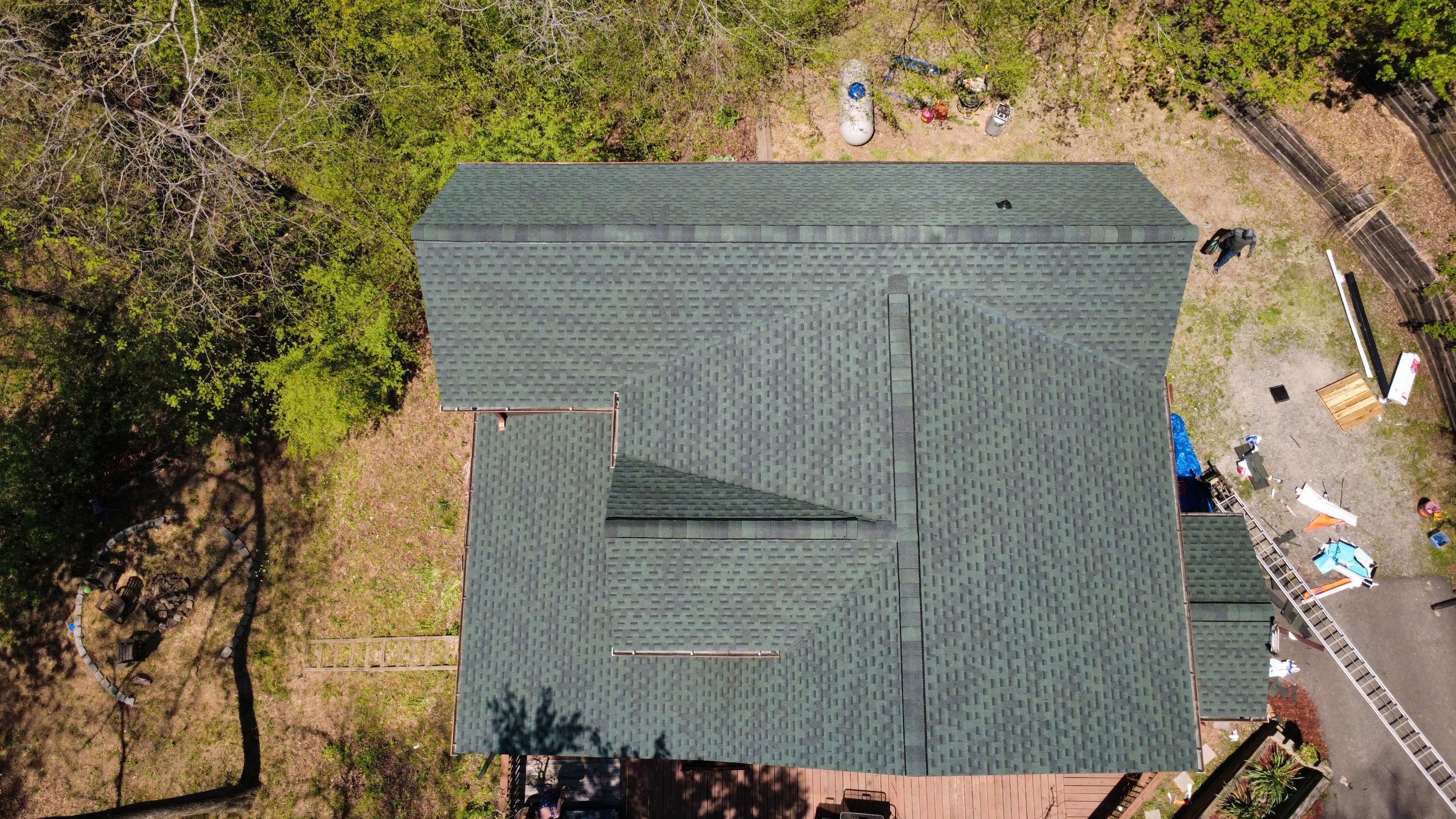 Blue Ridge, GA Roof Replacement GAF Timberline HDZ Hunter Green by Reset Roofing