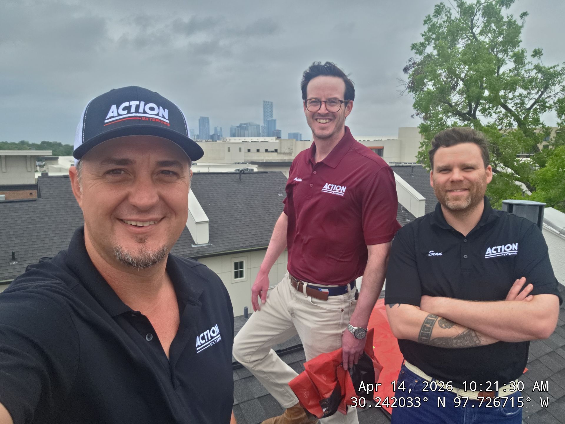 Residential Roof Replacement using TAMKO -  Stormfighter IR - Rustic Black by Action Exteriors Austin