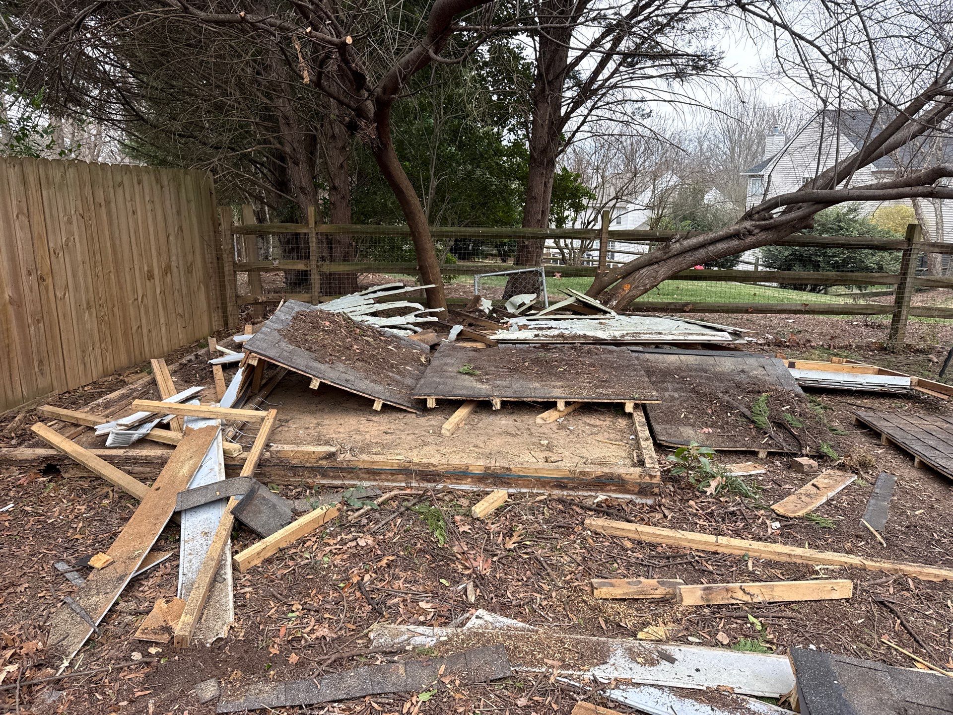 Project in Matthews by Badger Hauling