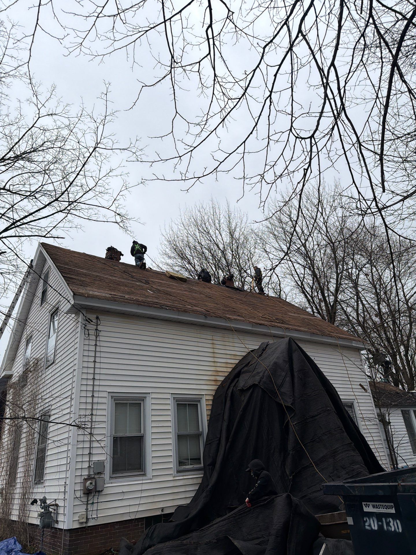 Asphalt Shingle Roof Replacement for Two-Story Waterville Home by Tall pine roofing