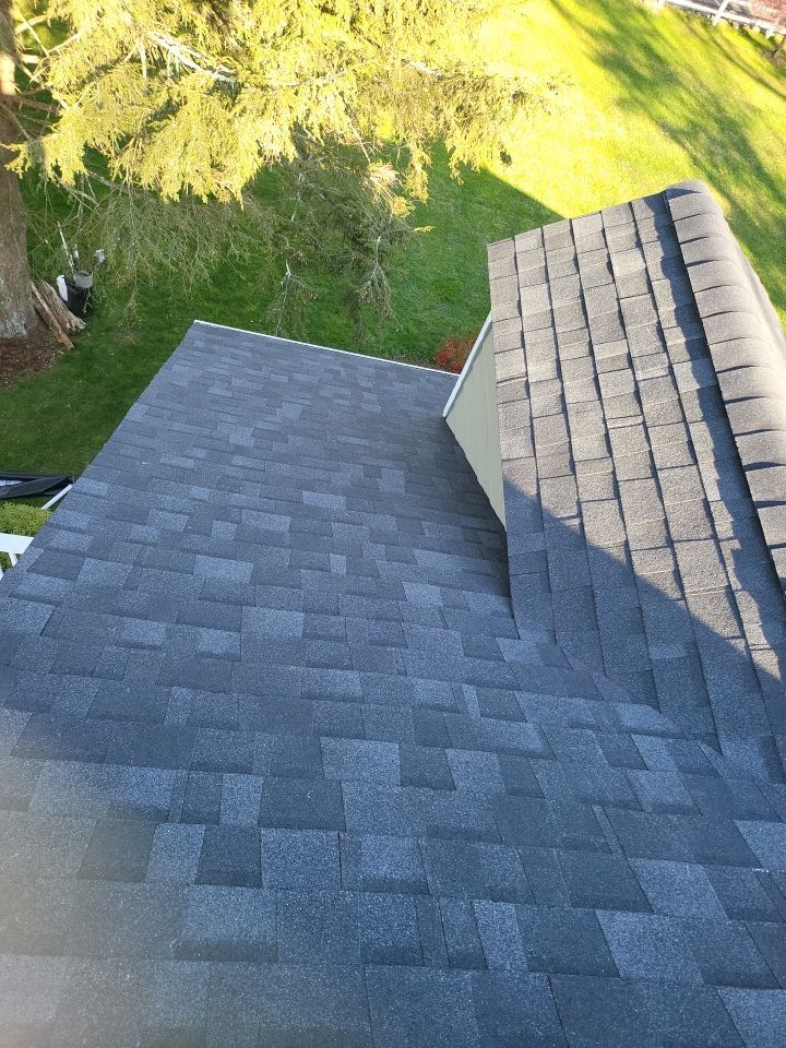 Residential Roofing Installation using onyx black by A Plus Exterior