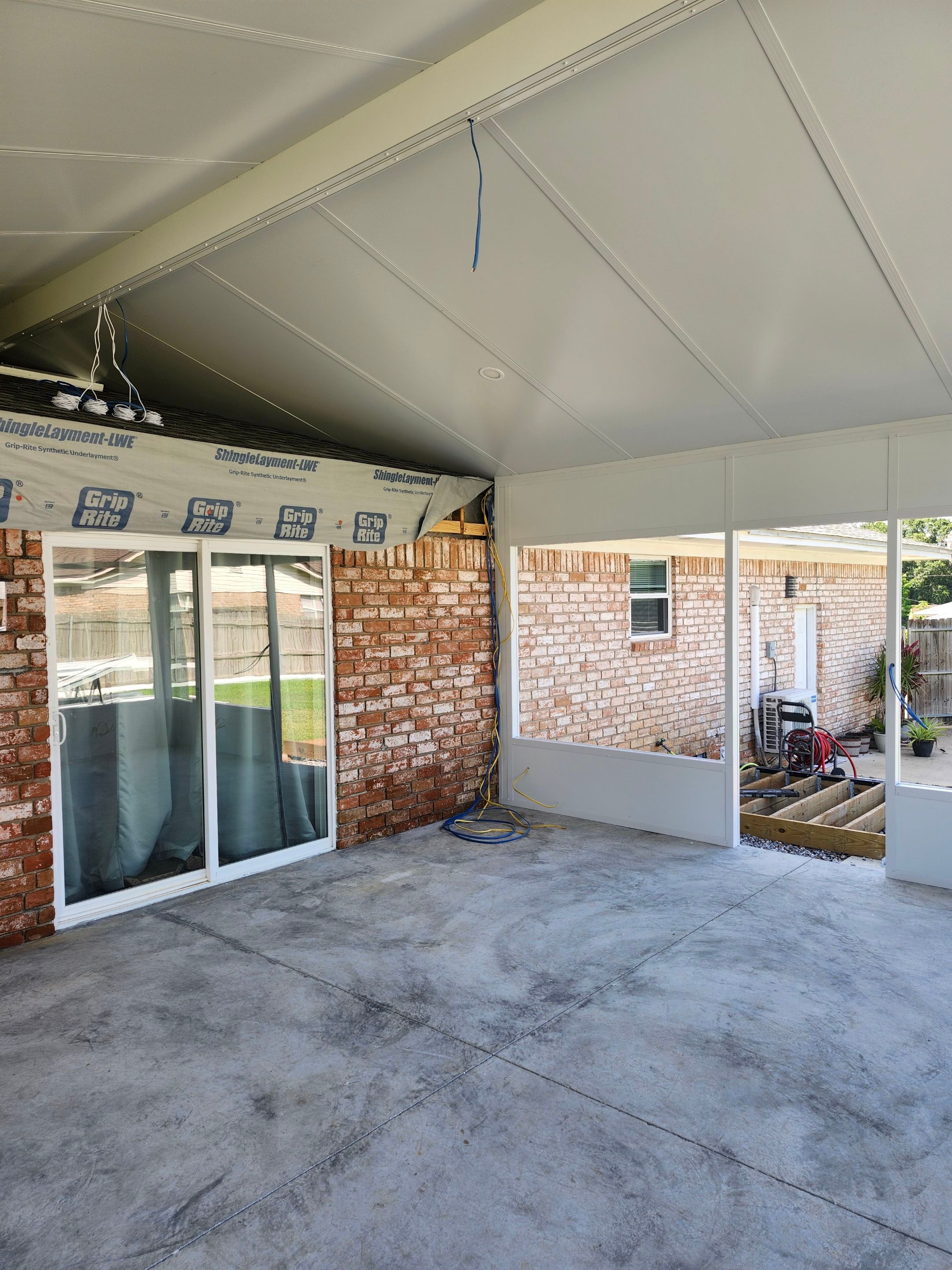 Cathedral Glass Room w/Adjoining Patio Cover by Titan Sunrooms